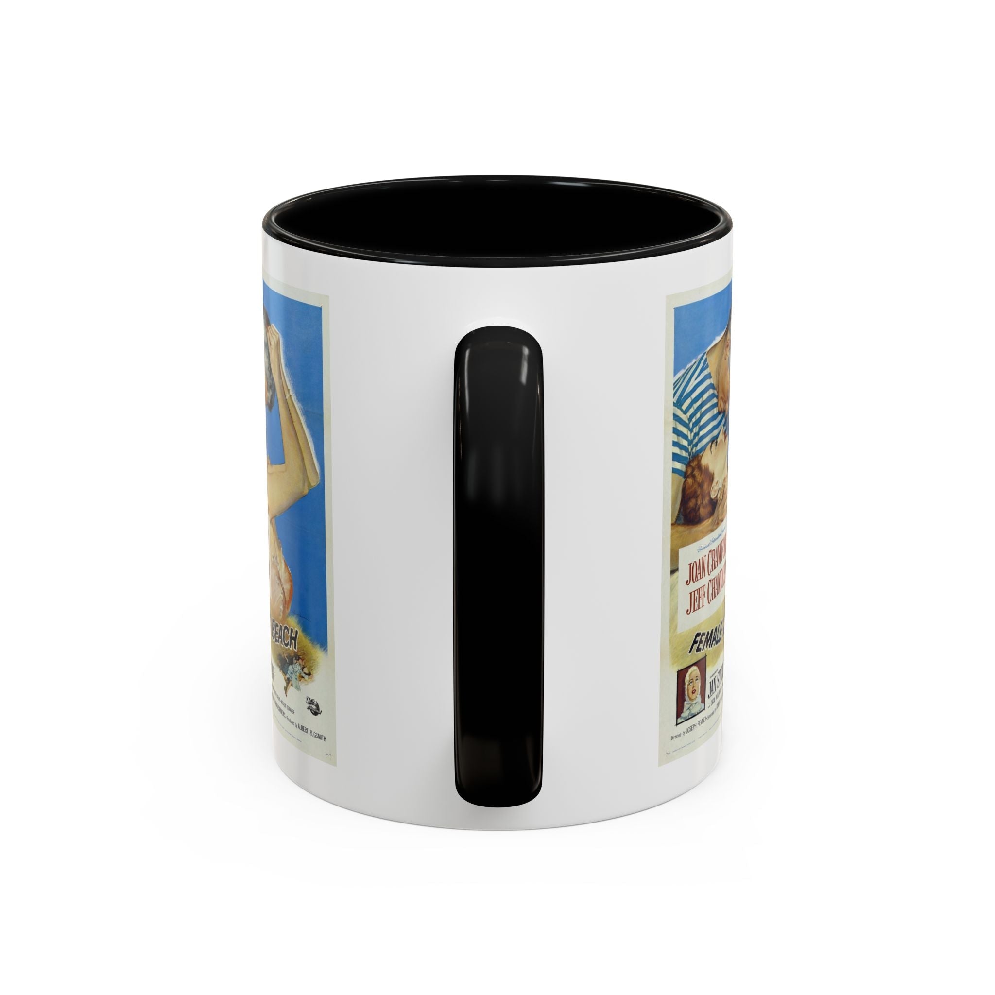Cult Classic Movie Poster Art Accent Coffee Mug (11, 15oz) - Female On The Beach 1955 - POPvault