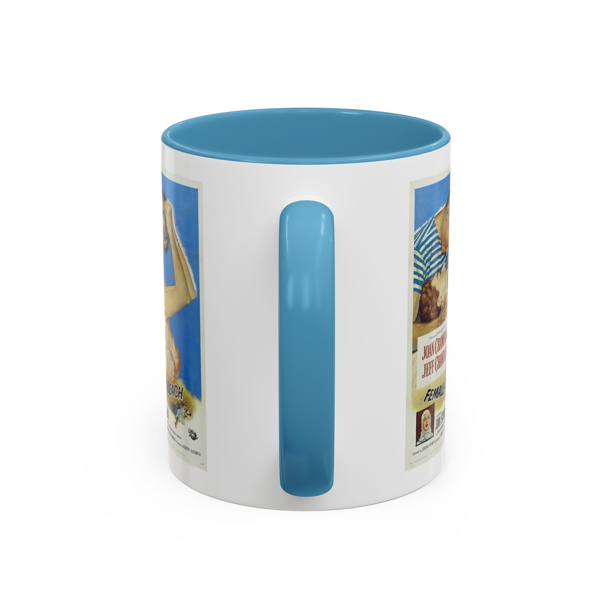 Cult Classic Movie Poster Art Accent Coffee Mug (11, 15oz) - Female On The Beach 1955 - POPvault