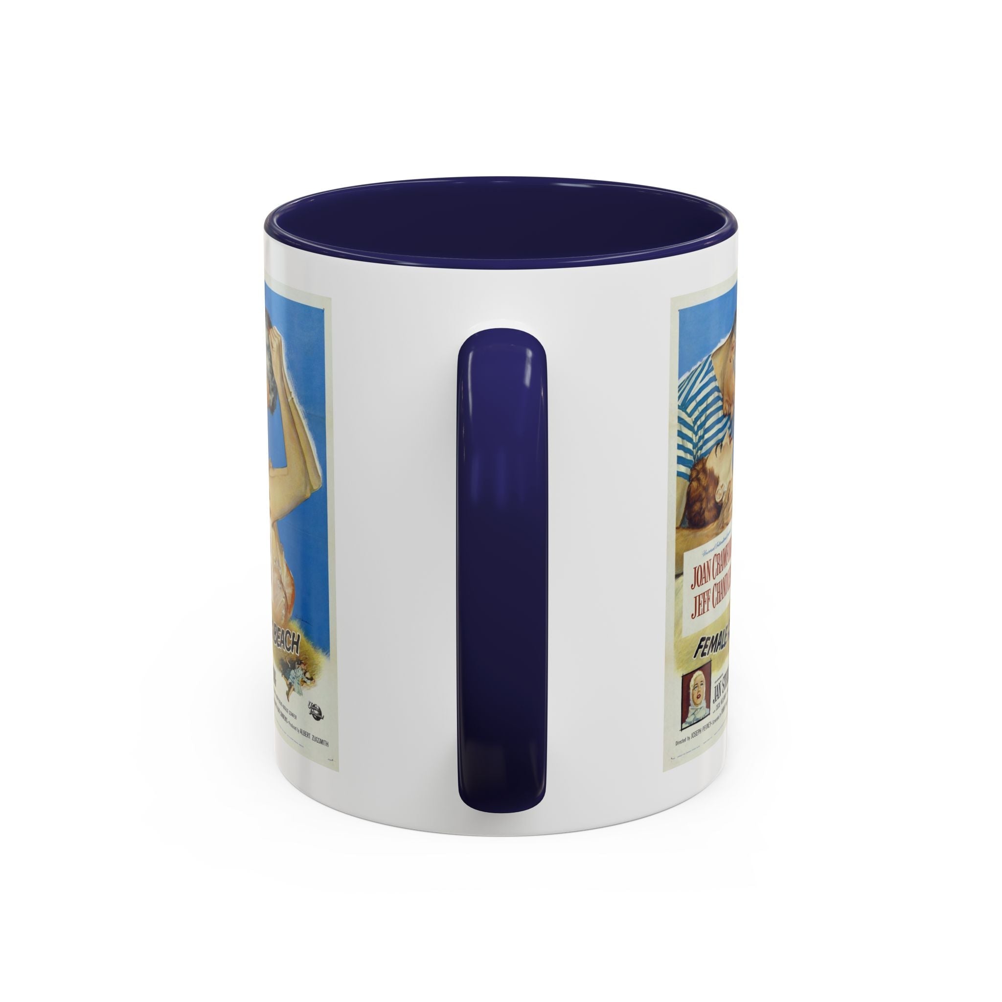 Cult Classic Movie Poster Art Accent Coffee Mug (11, 15oz) - Female On The Beach 1955 - POPvault