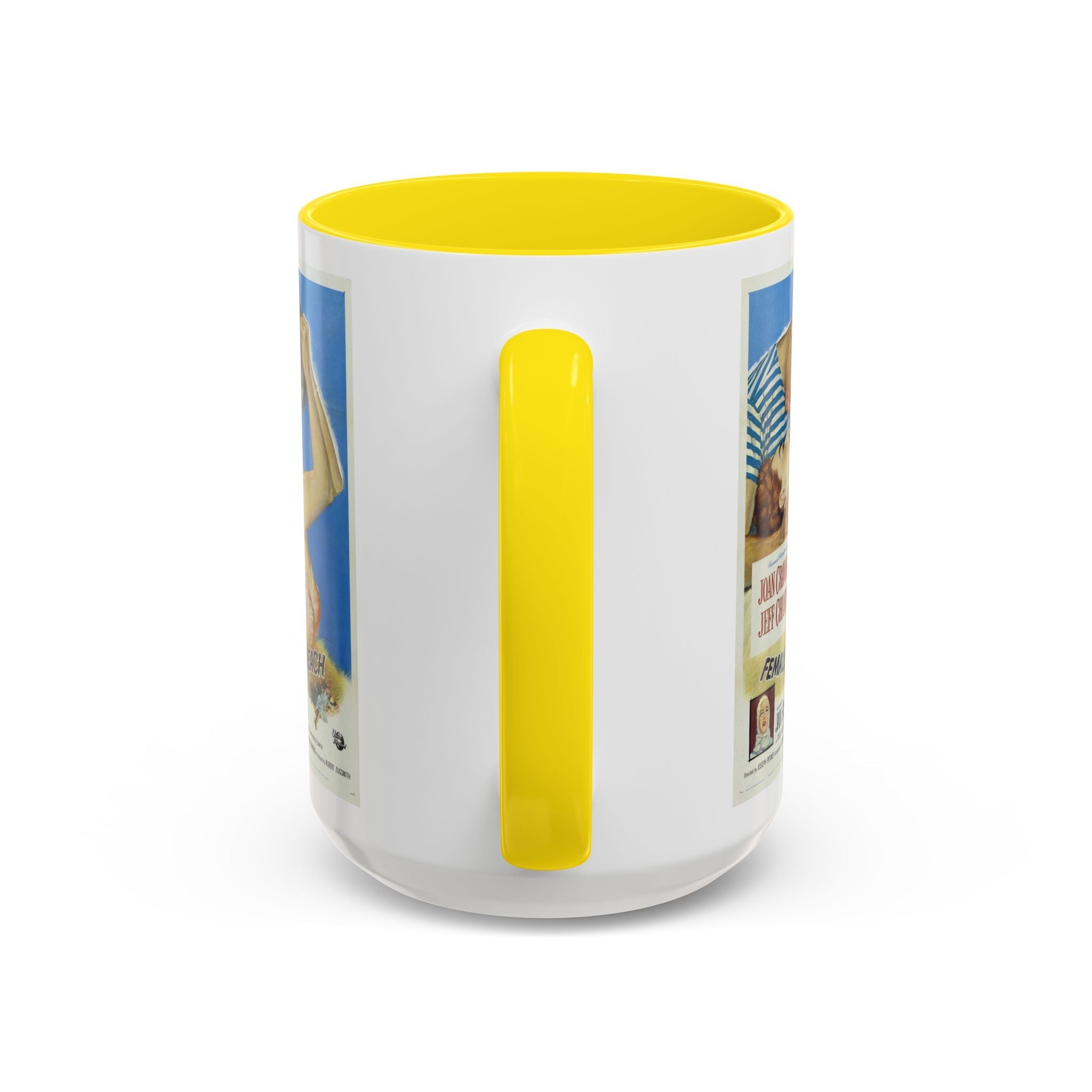 Cult Classic Movie Poster Art Accent Coffee Mug (11, 15oz) - Female On The Beach 1955 - POPvault