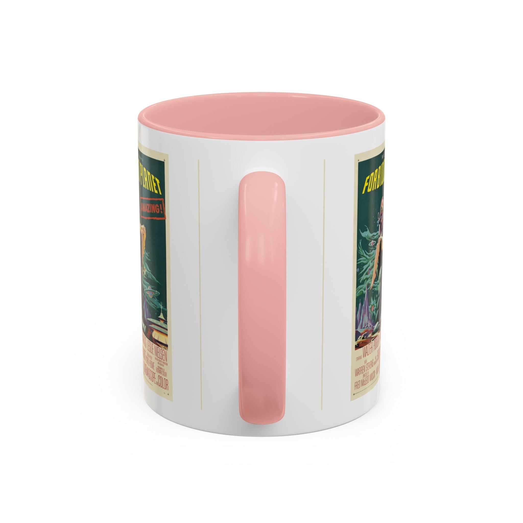 Cult Classic Movie Poster Art Accent Coffee Mug (11, 15oz) - Forbidden Planet 1956 - POPvault