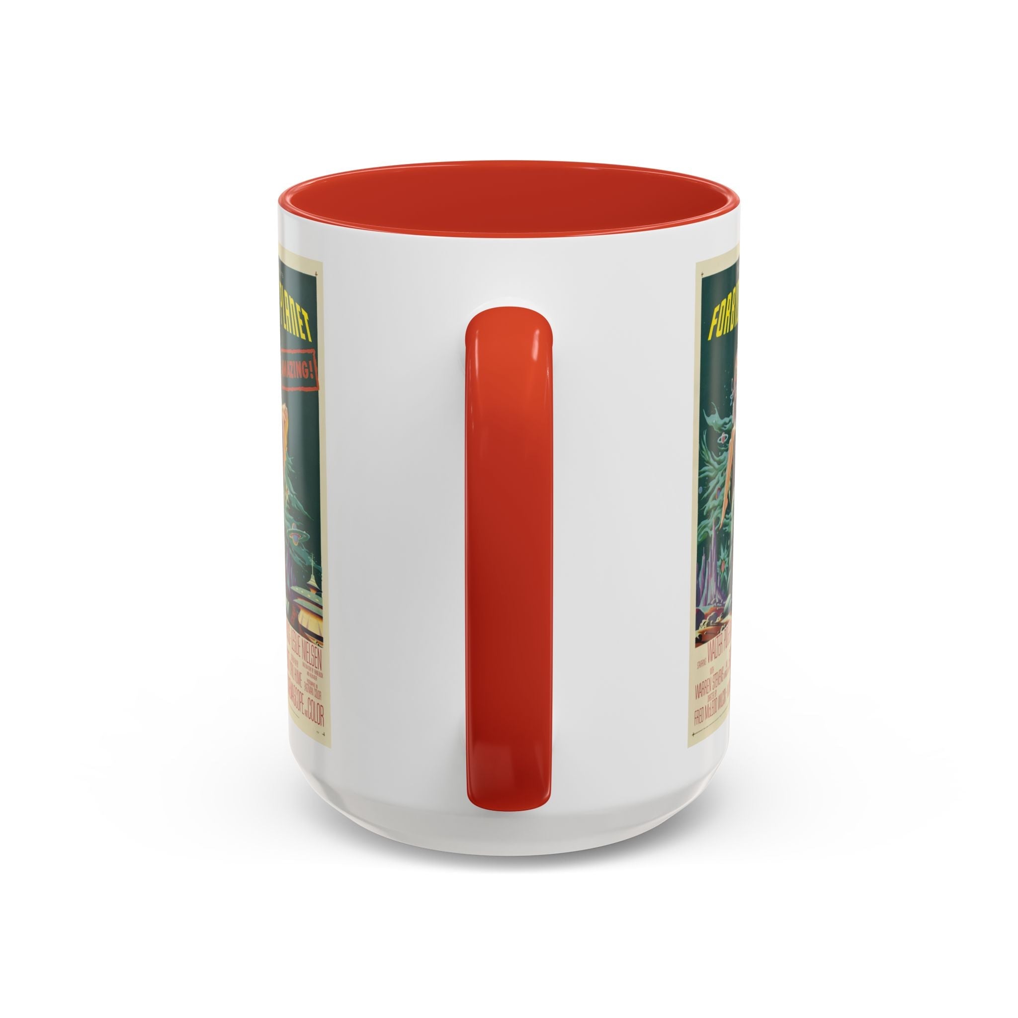 Cult Classic Movie Poster Art Accent Coffee Mug (11, 15oz) - Forbidden Planet 1956 - POPvault