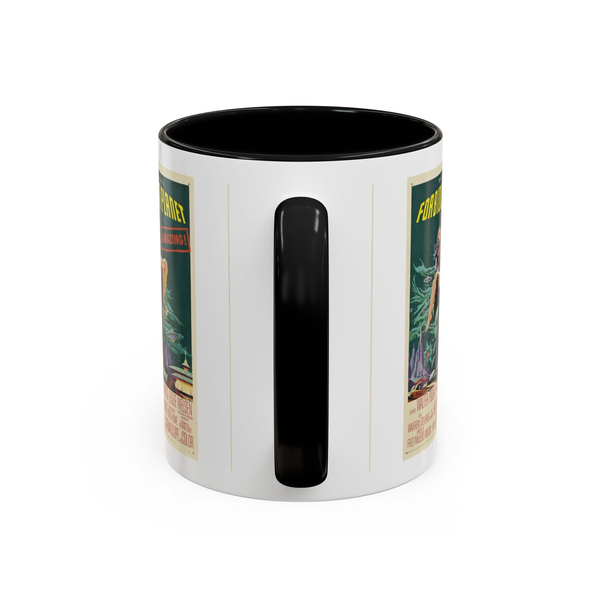 Cult Classic Movie Poster Art Accent Coffee Mug (11, 15oz) - Forbidden Planet 1956 - POPvault