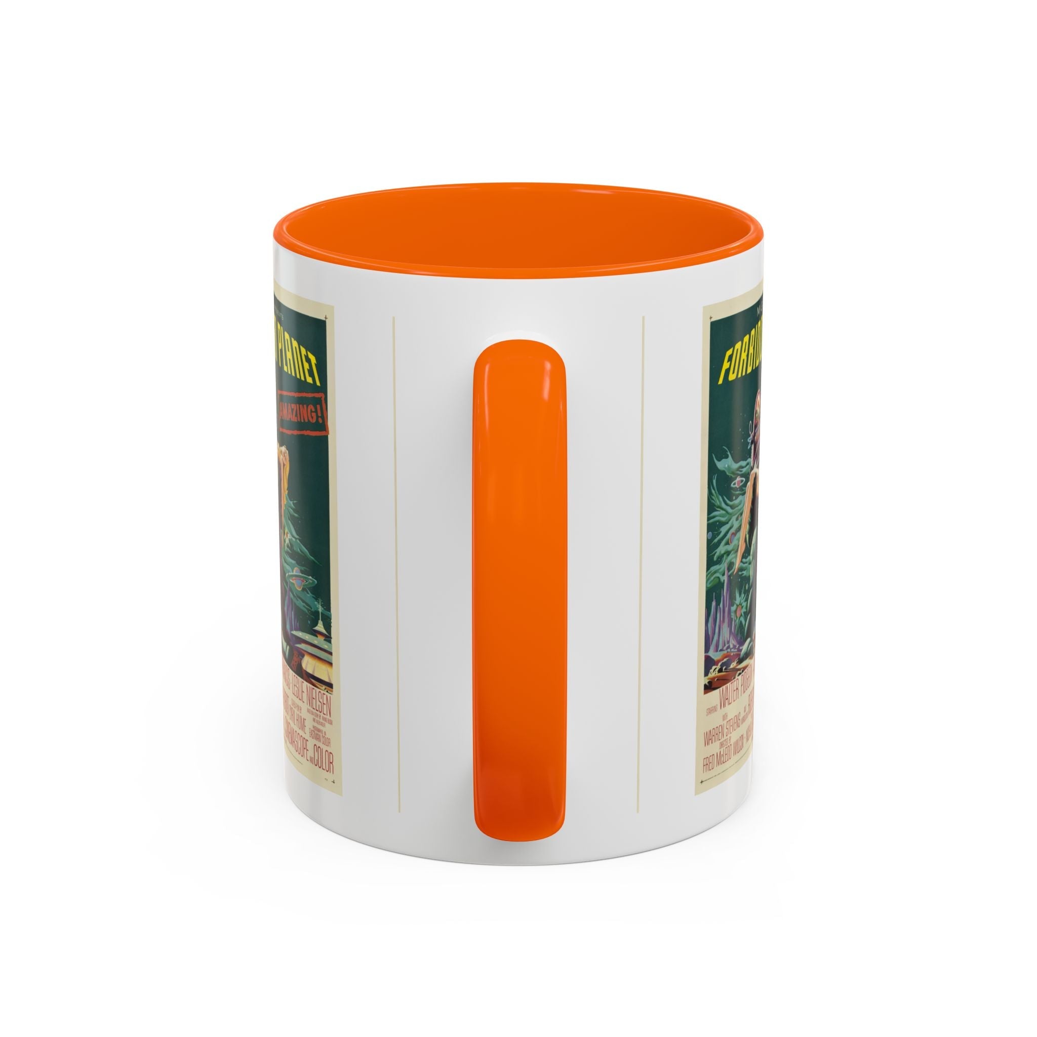 Cult Classic Movie Poster Art Accent Coffee Mug (11, 15oz) - Forbidden Planet 1956 - POPvault
