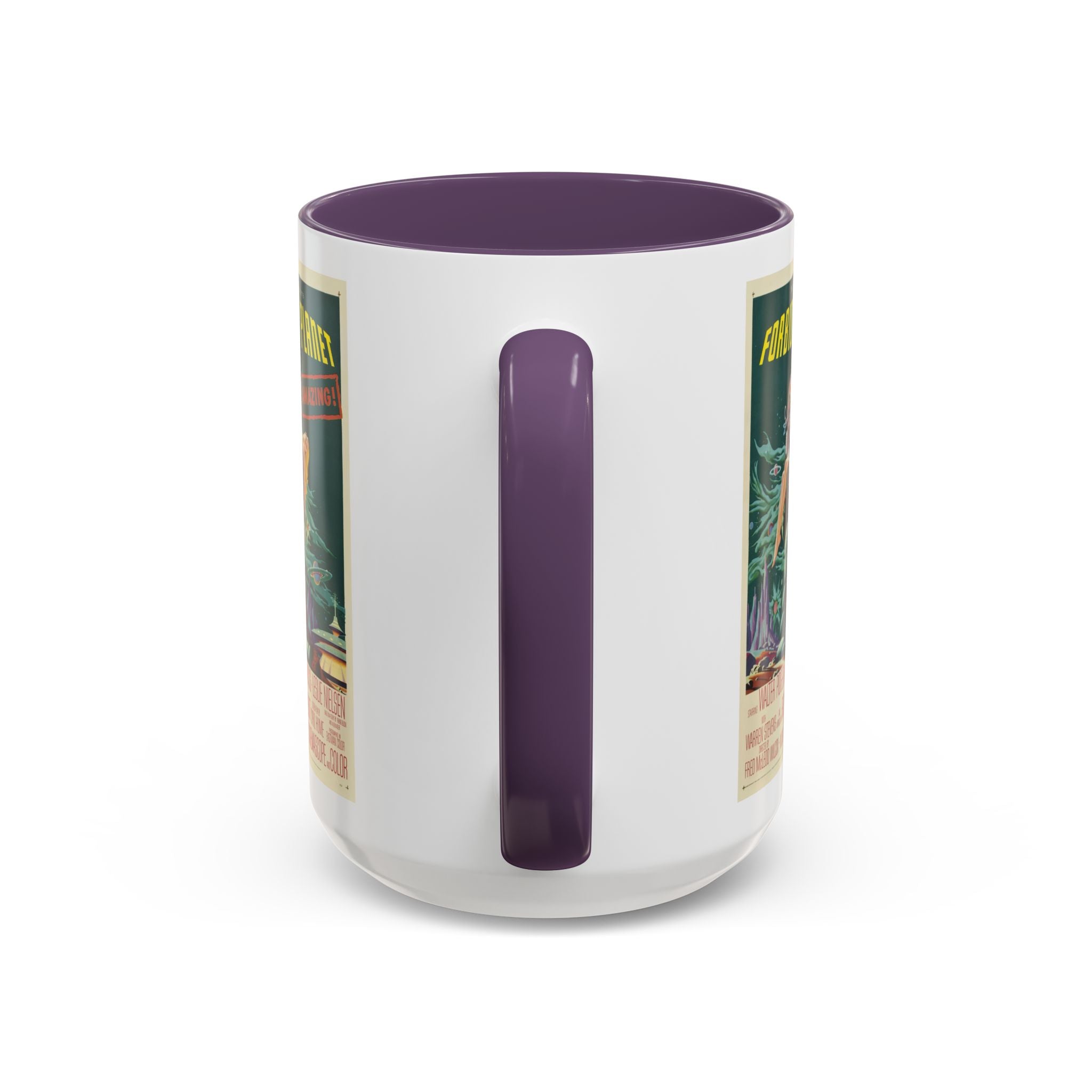 Cult Classic Movie Poster Art Accent Coffee Mug (11, 15oz) - Forbidden Planet 1956 - POPvault