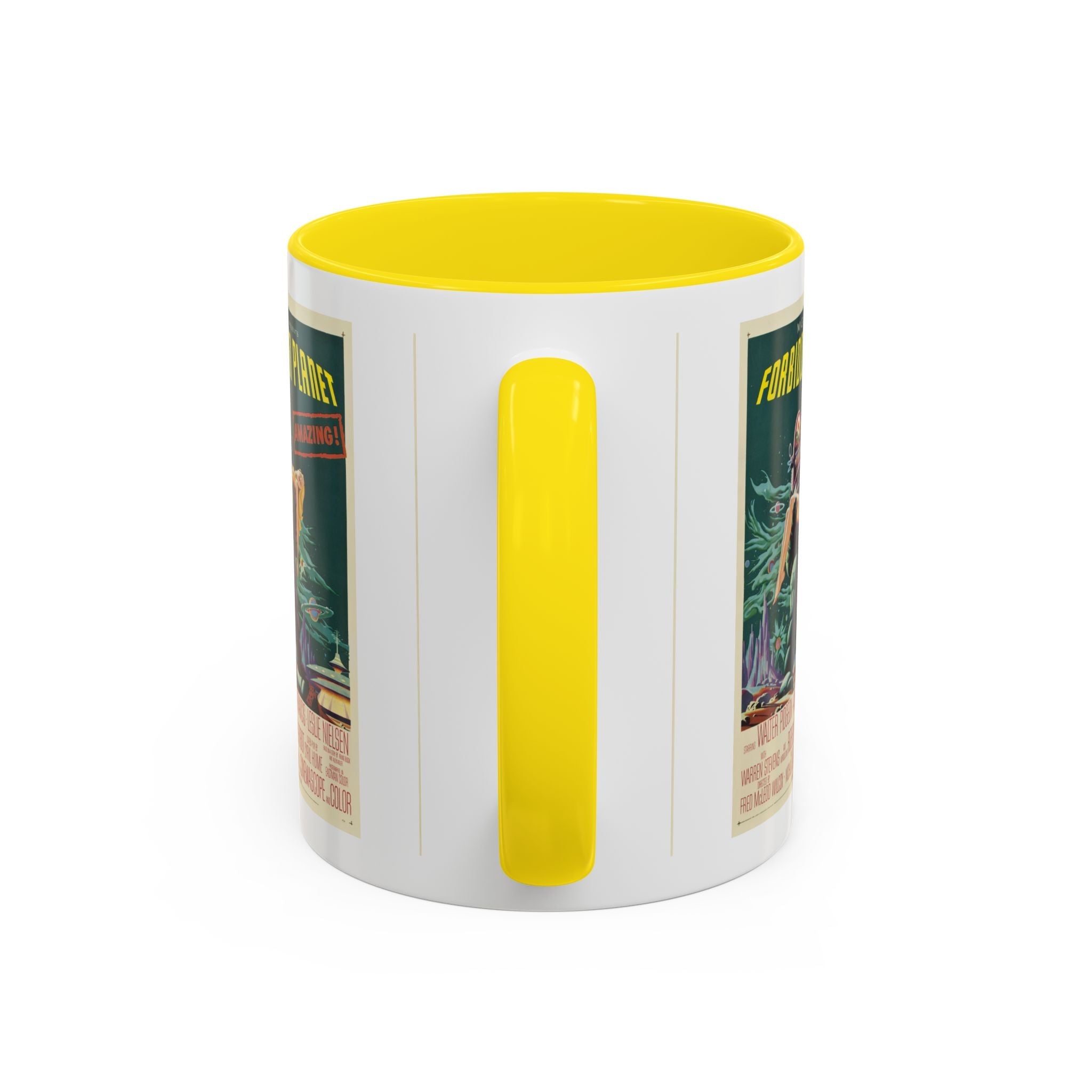 Cult Classic Movie Poster Art Accent Coffee Mug (11, 15oz) - Forbidden Planet 1956 - POPvault