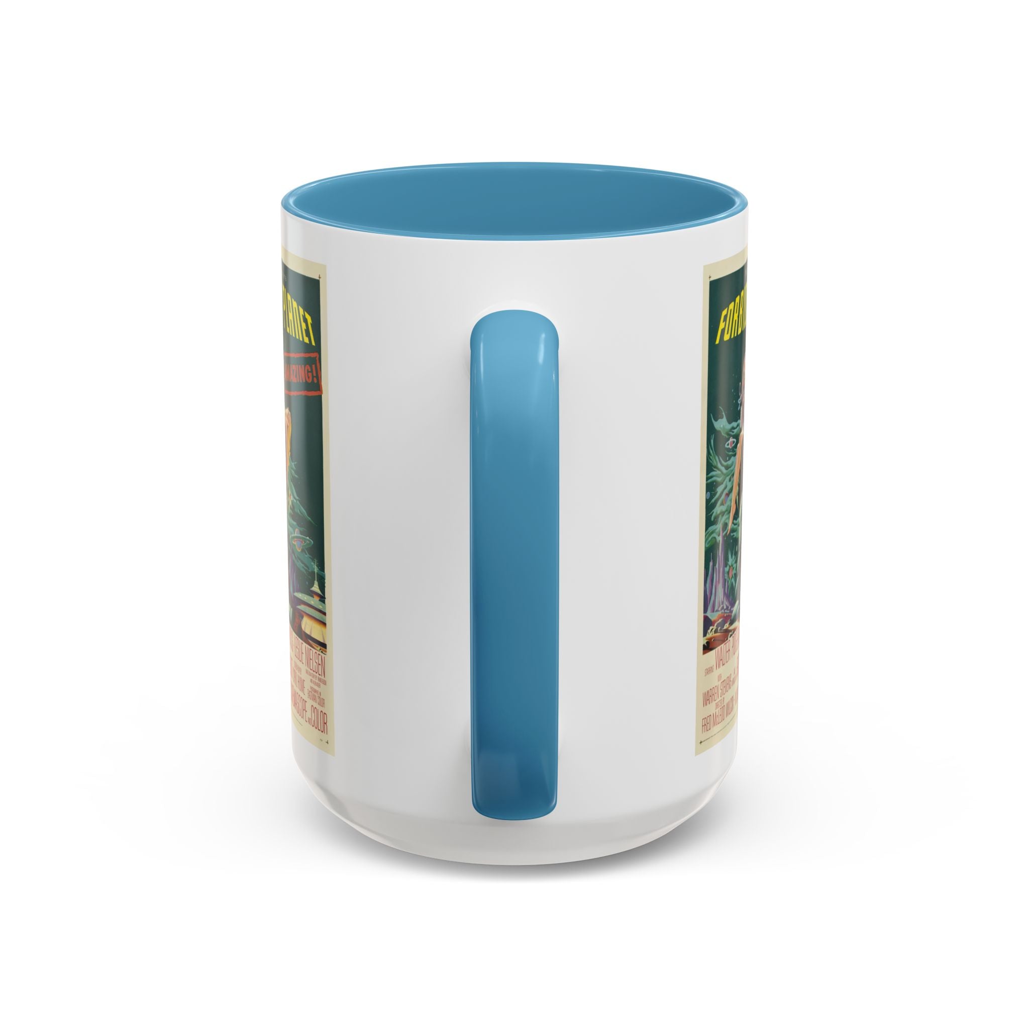 Cult Classic Movie Poster Art Accent Coffee Mug (11, 15oz) - Forbidden Planet 1956 - POPvault