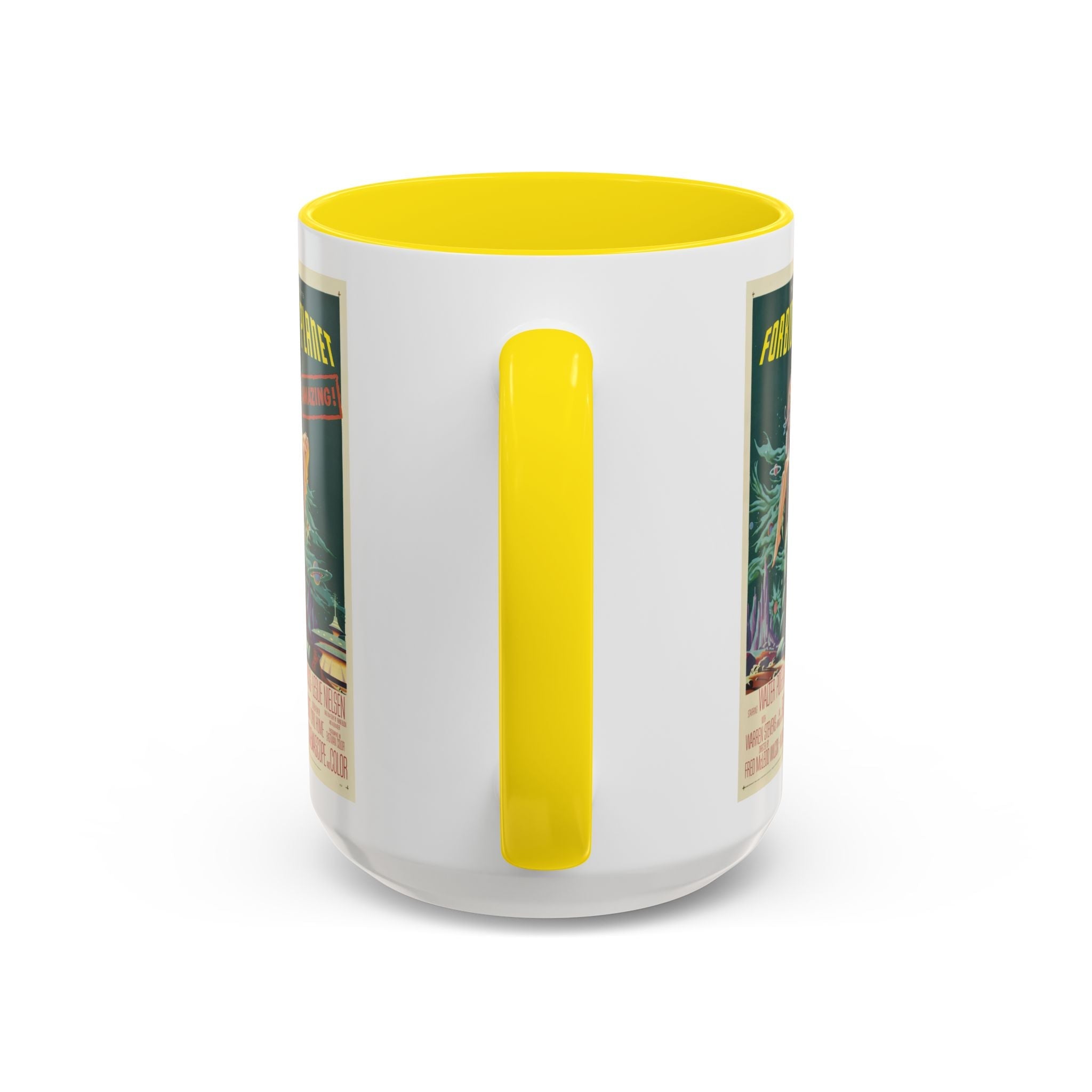 Cult Classic Movie Poster Art Accent Coffee Mug (11, 15oz) - Forbidden Planet 1956 - POPvault