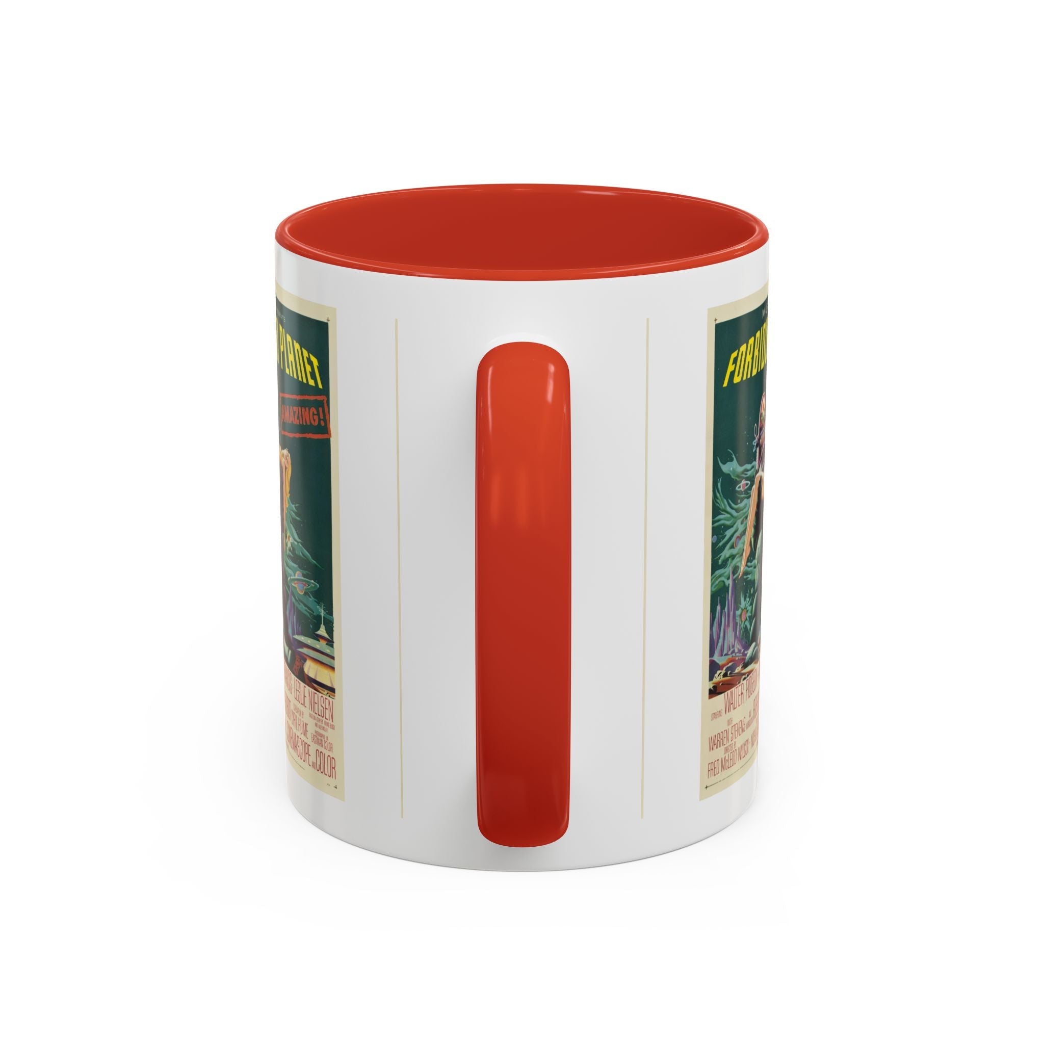 Cult Classic Movie Poster Art Accent Coffee Mug (11, 15oz) - Forbidden Planet 1956 - POPvault