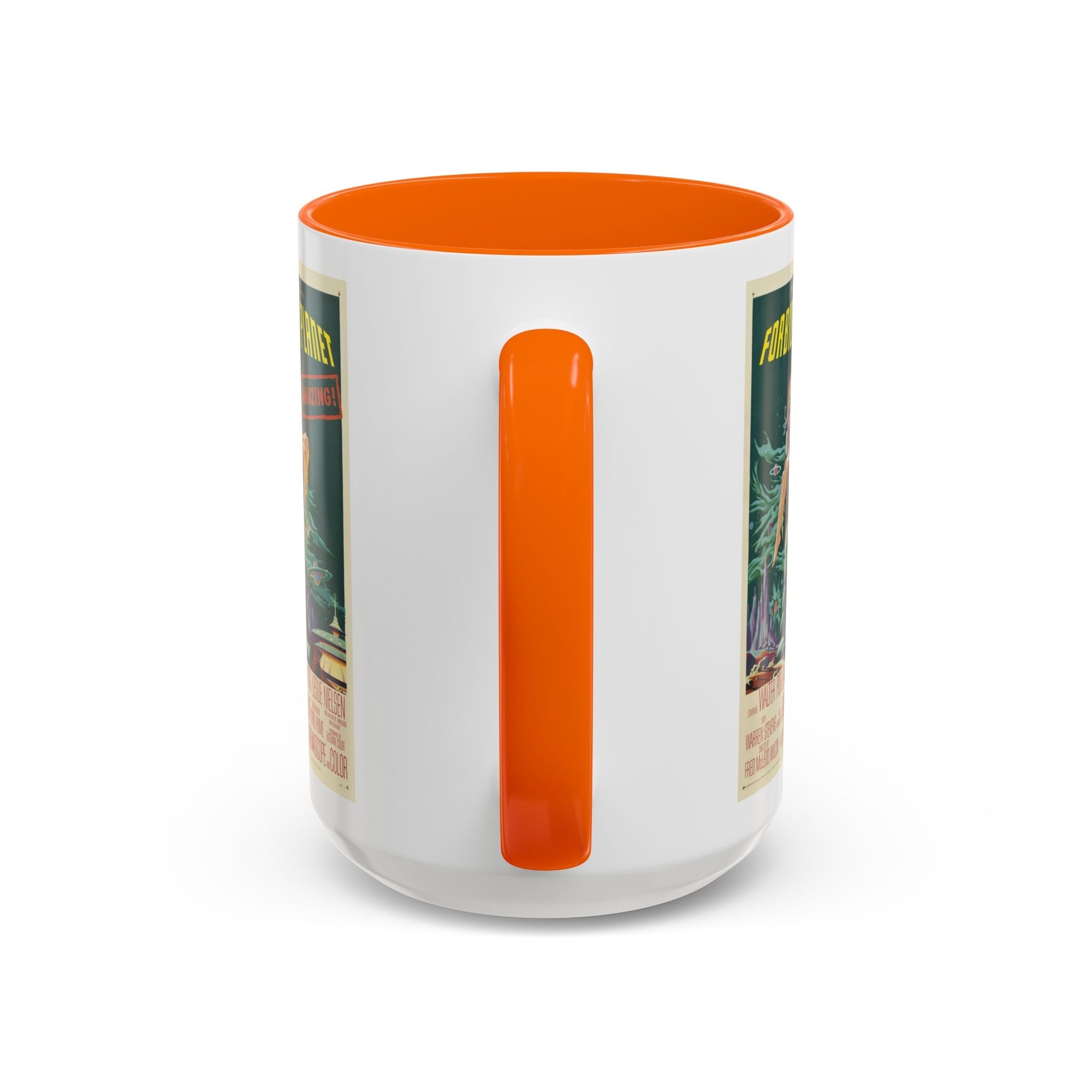 Cult Classic Movie Poster Art Accent Coffee Mug (11, 15oz) - Forbidden Planet 1956 - POPvault