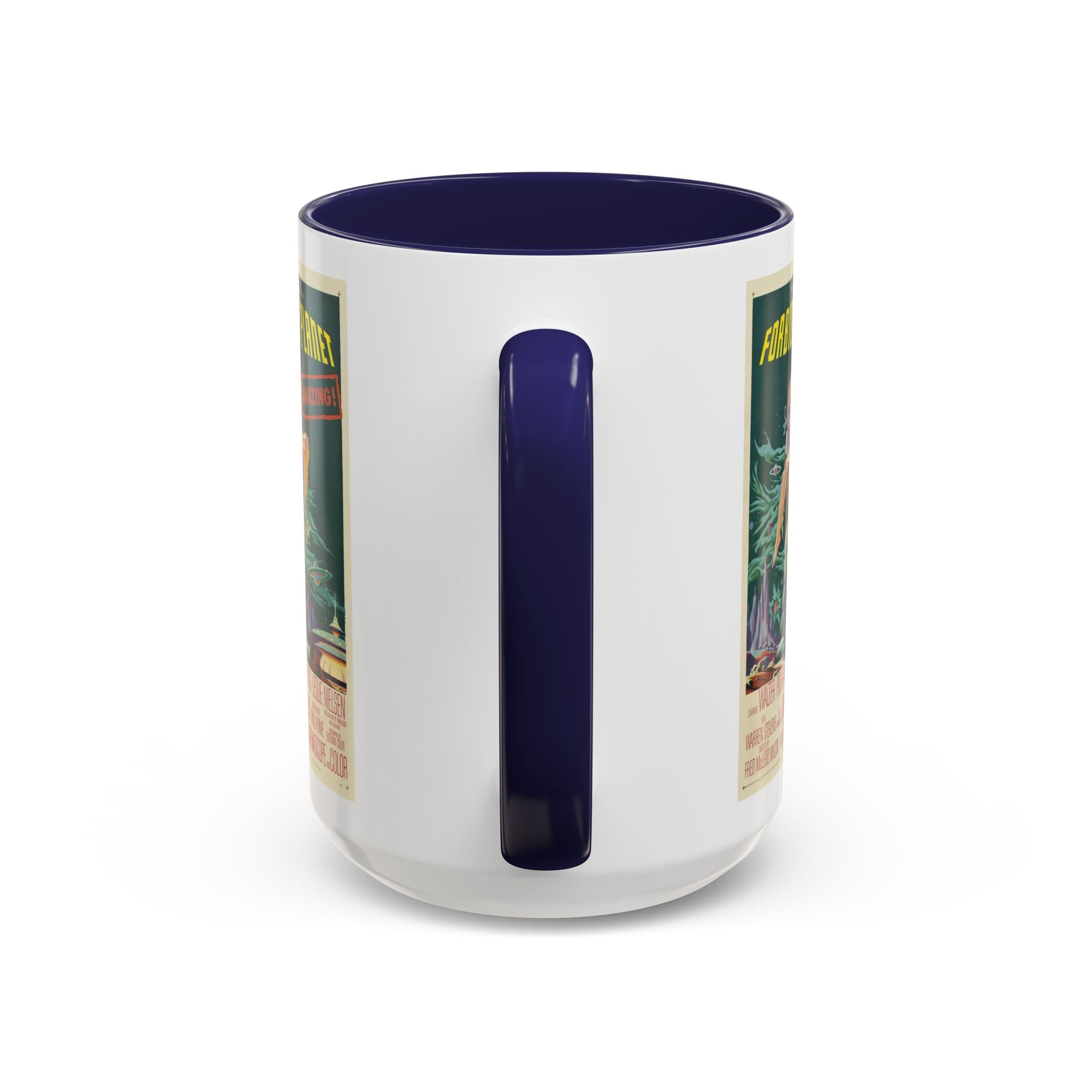 Cult Classic Movie Poster Art Accent Coffee Mug (11, 15oz) - Forbidden Planet 1956 - POPvault