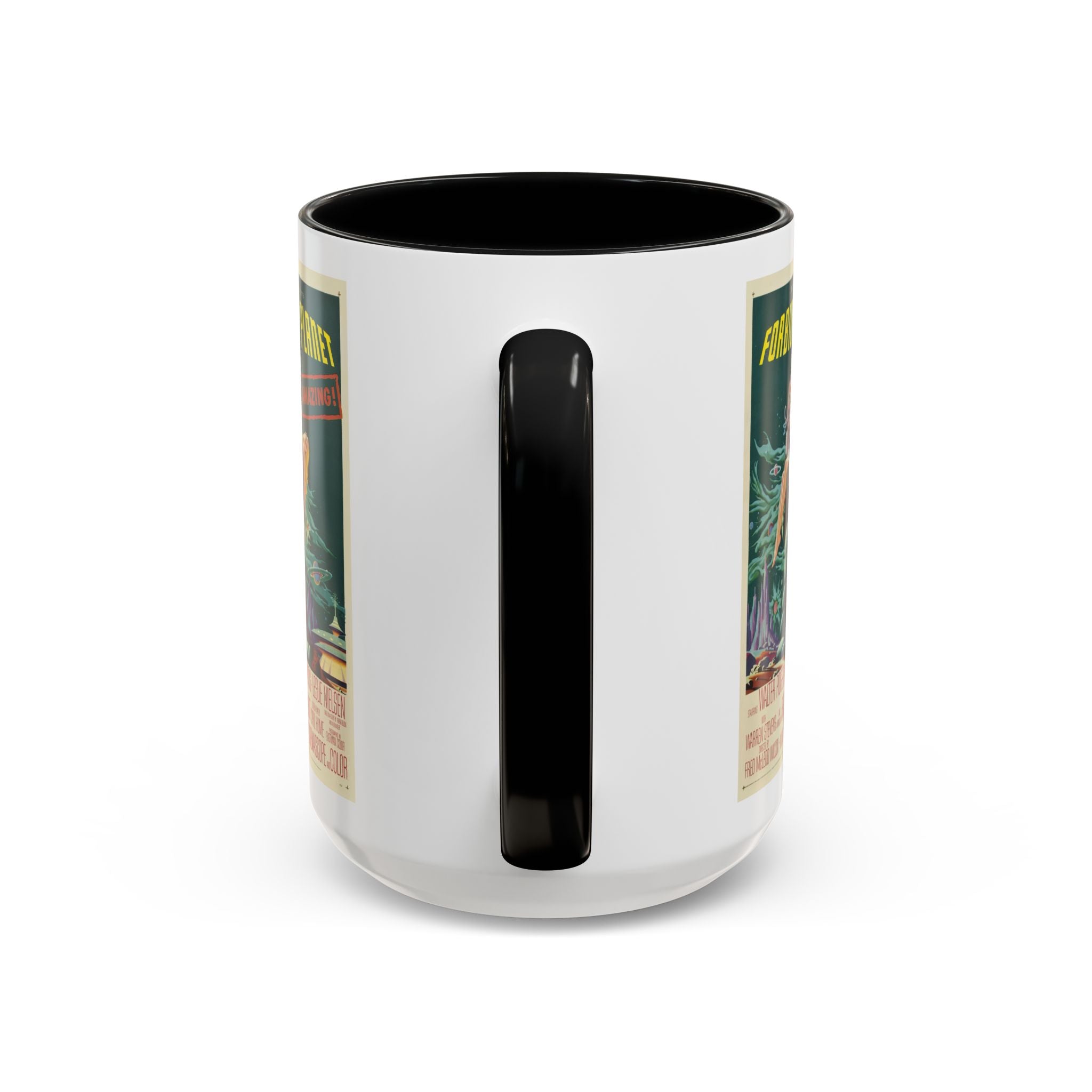 Cult Classic Movie Poster Art Accent Coffee Mug (11, 15oz) - Forbidden Planet 1956 - POPvault
