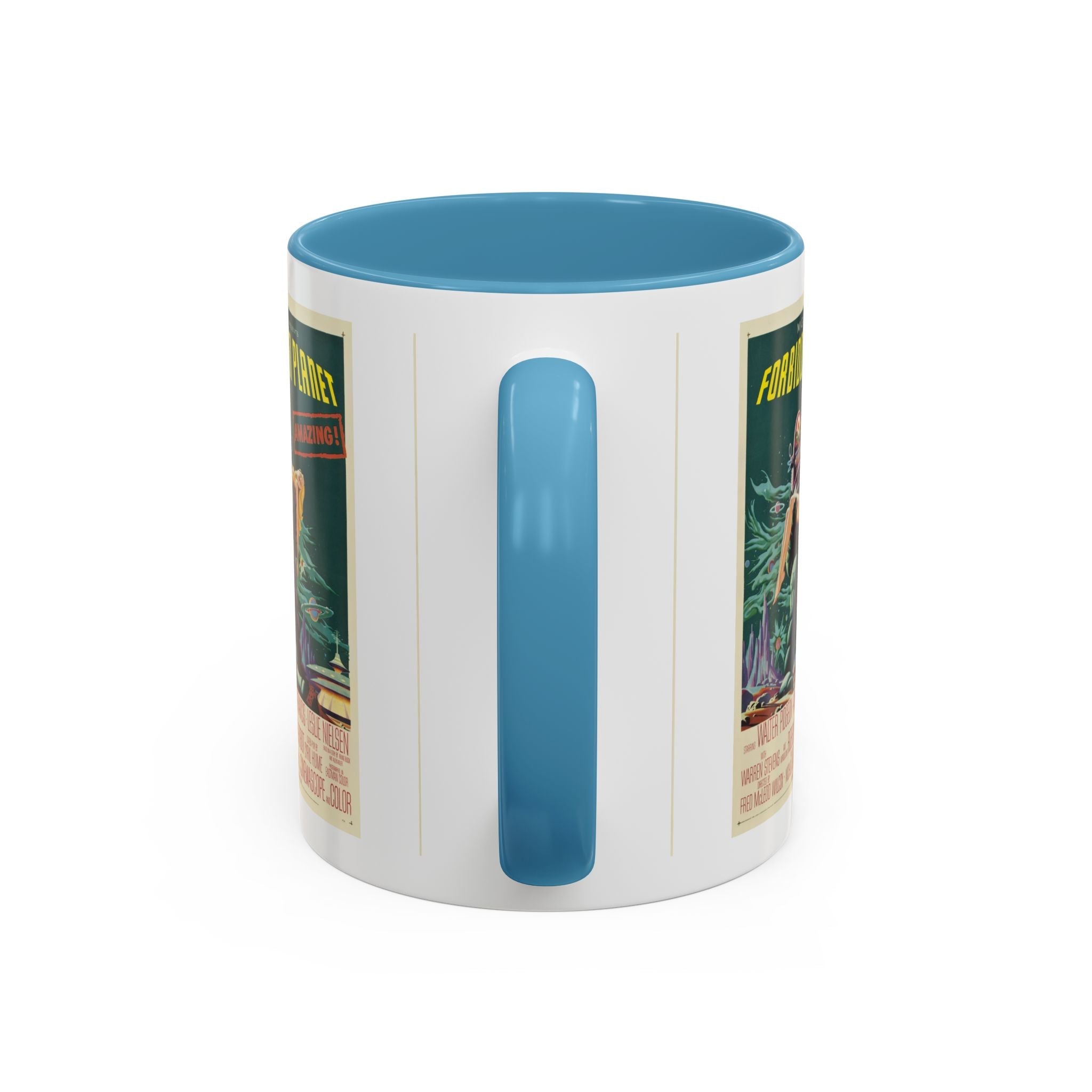 Cult Classic Movie Poster Art Accent Coffee Mug (11, 15oz) - Forbidden Planet 1956 - POPvault