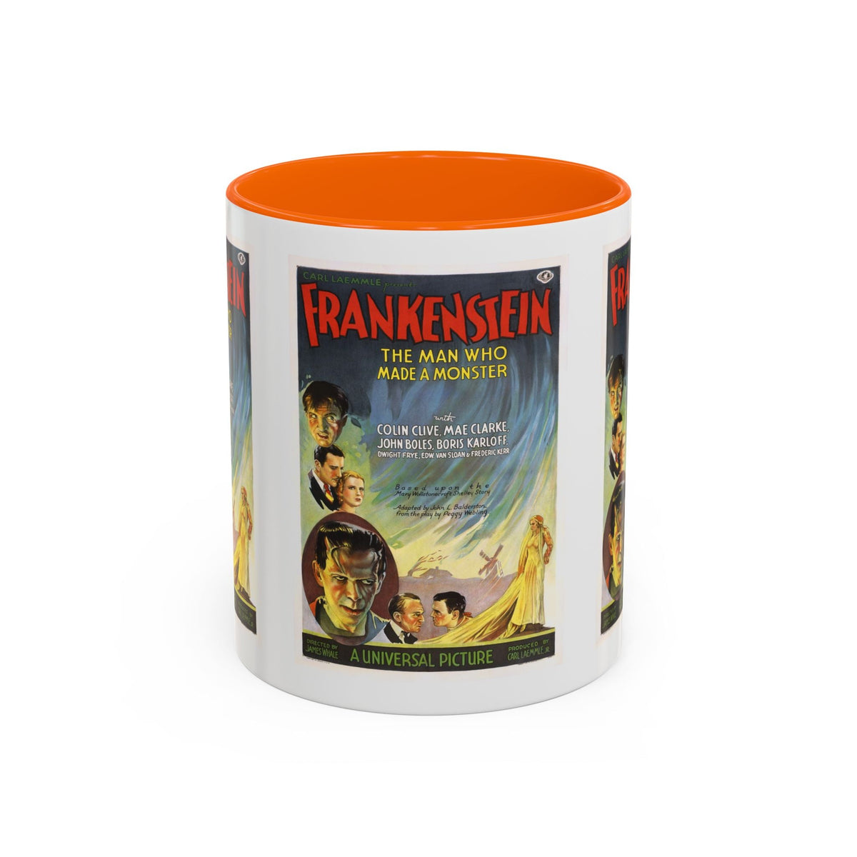 Cult Classic Movie Poster Art Accent Coffee Mug (11, 15oz) - Frankenstein 1931 - Mug