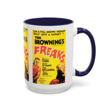Cult Classic Movie Poster Art Accent Coffee Mug (11, 15oz) - Freaks Original One Sheet 1932 - POPvault