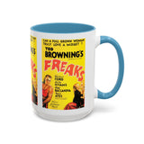Cult Classic Movie Poster Art Accent Coffee Mug (11, 15oz) - Freaks Original One Sheet 1932 - POPvault