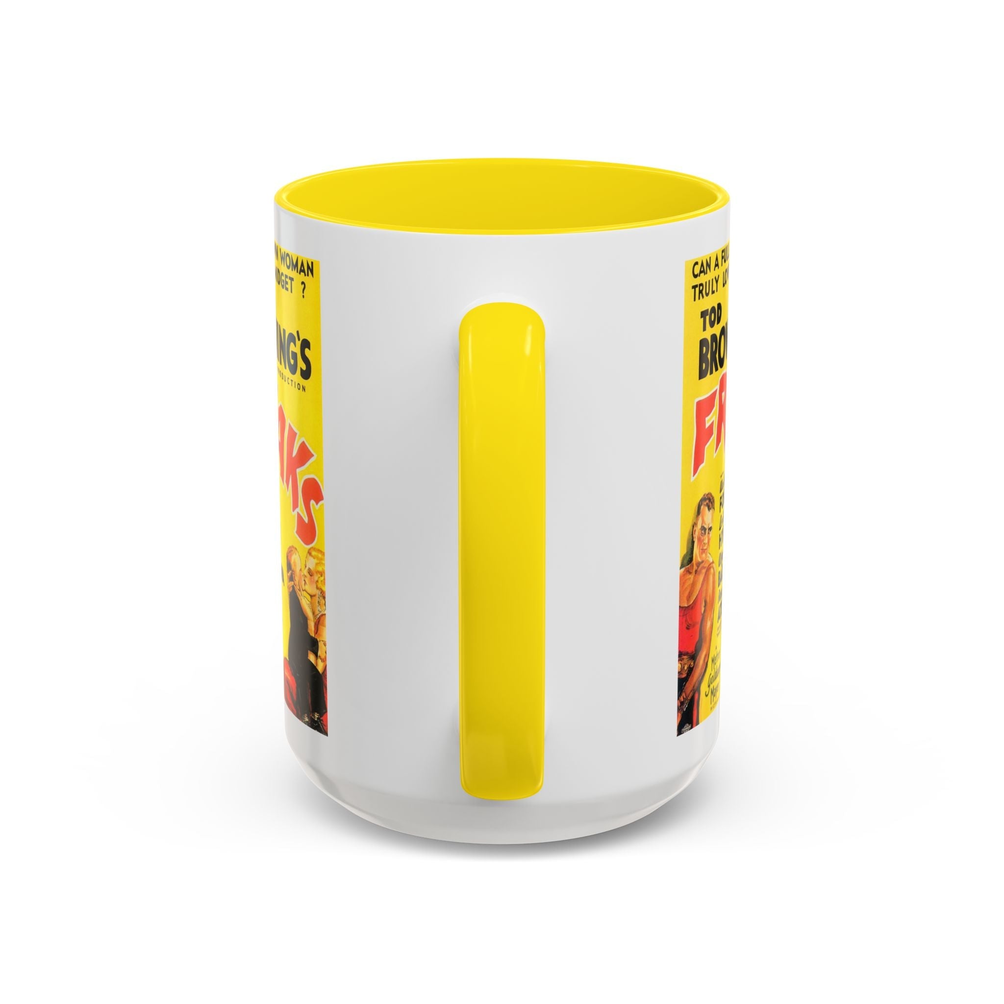 Cult Classic Movie Poster Art Accent Coffee Mug (11, 15oz) - Freaks Original One Sheet 1932 - POPvault