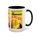 Cult Classic Movie Poster Art Accent Coffee Mug (11, 15oz) - Freaks Original One Sheet 1932 - POPvault
