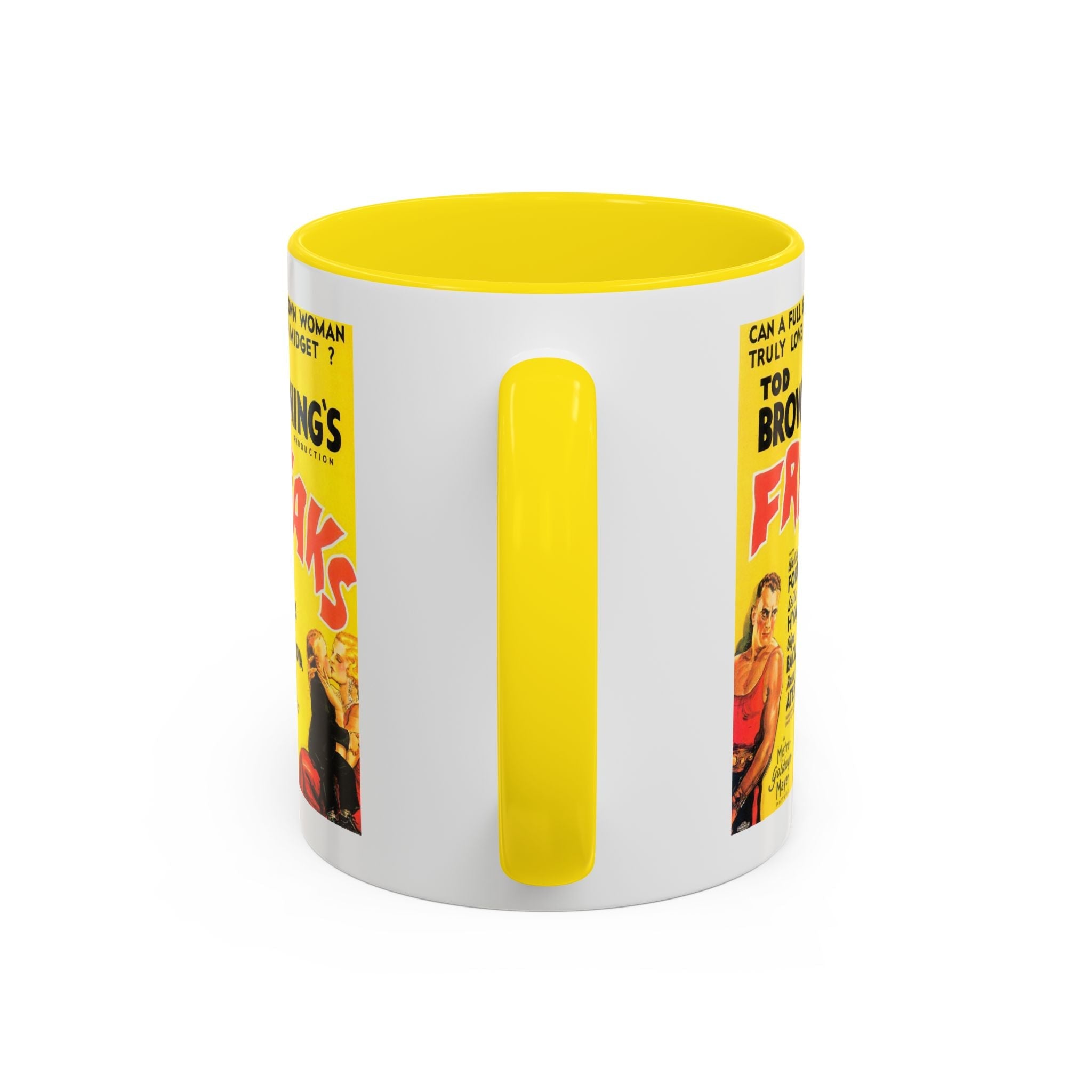 Cult Classic Movie Poster Art Accent Coffee Mug (11, 15oz) - Freaks Original One Sheet 1932 - POPvault