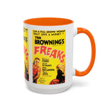 Cult Classic Movie Poster Art Accent Coffee Mug (11, 15oz) - Freaks Original One Sheet 1932 - POPvault