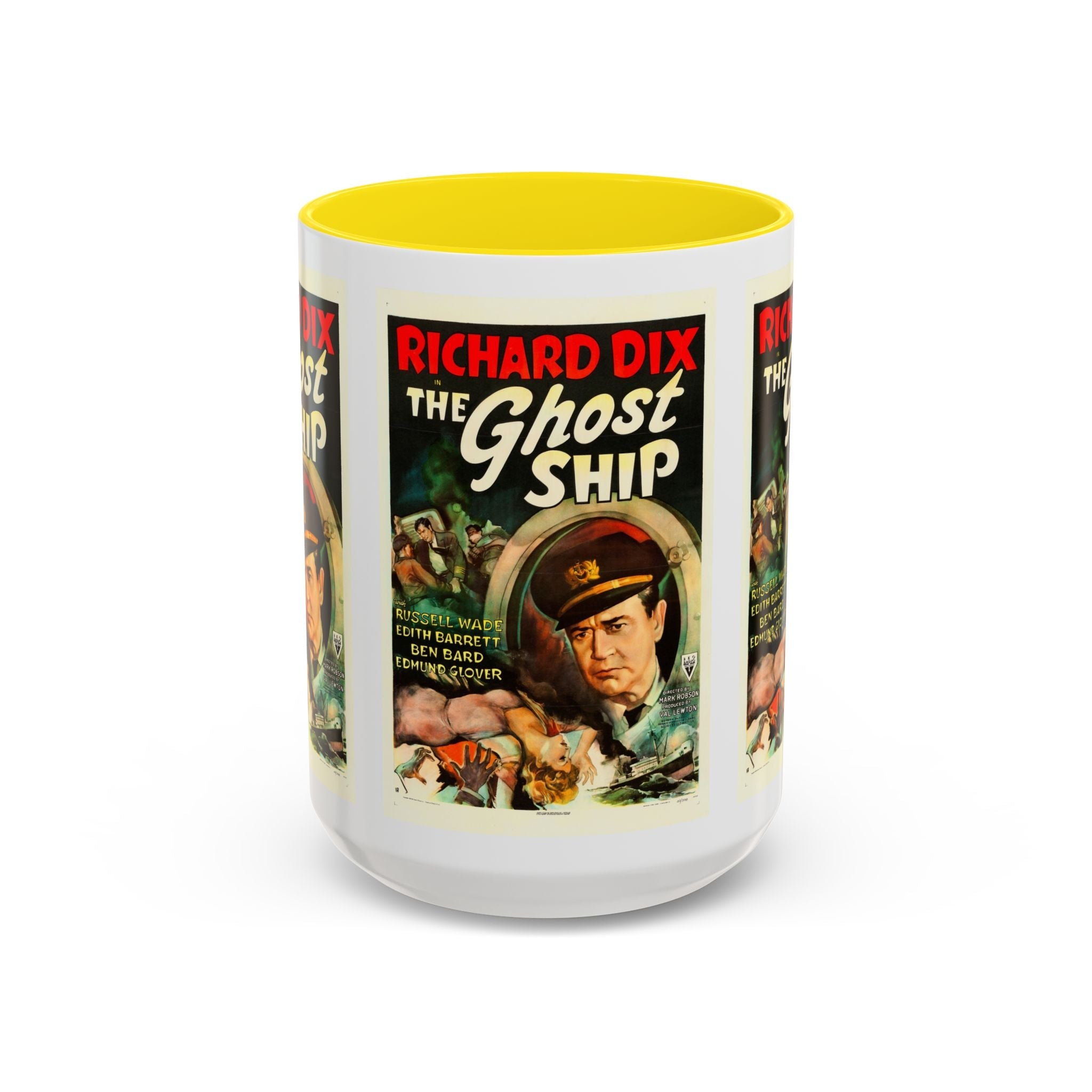 Cult Classic Movie Poster Art Accent Coffee Mug (11, 15oz) - Ghost Ship 1952 - POPvault