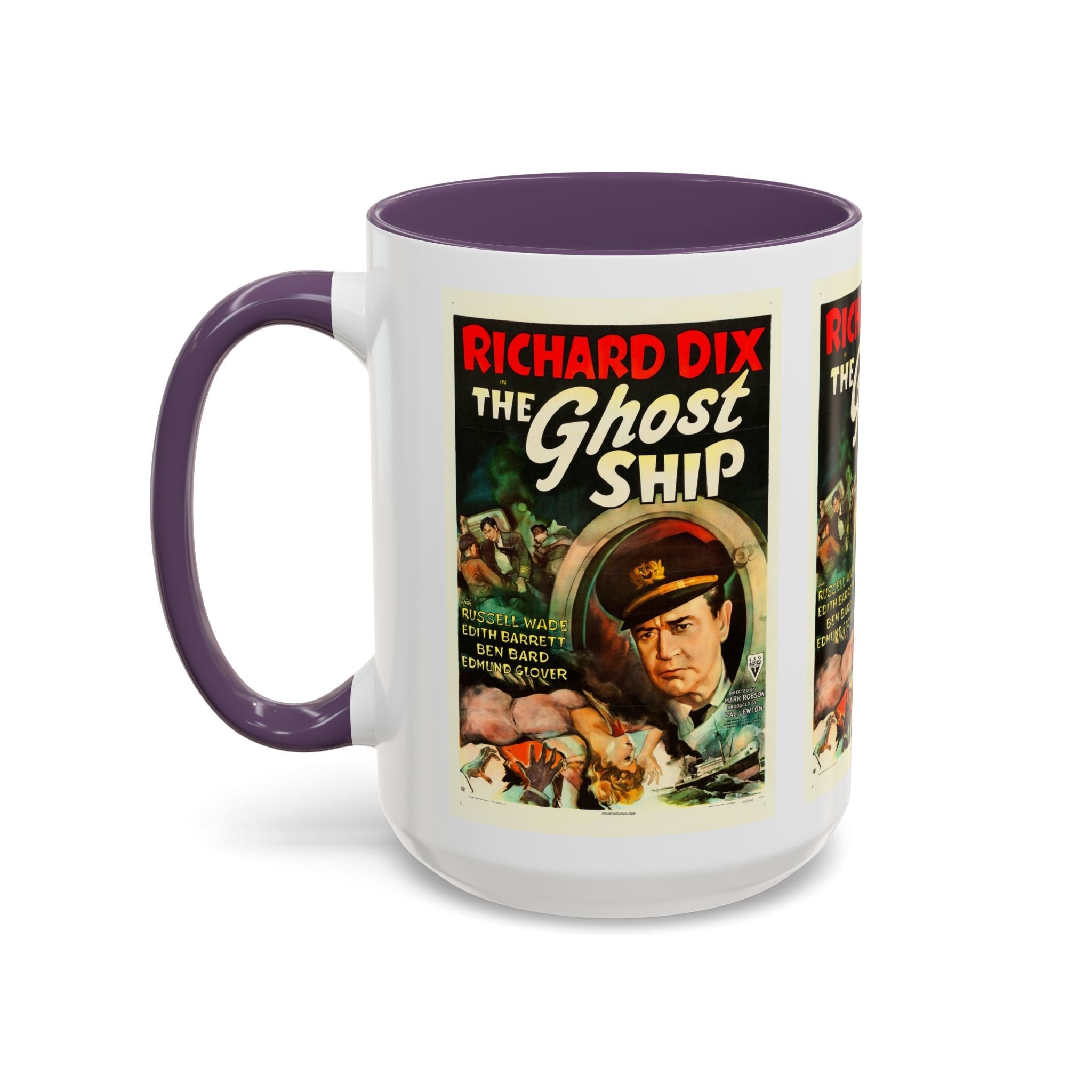Cult Classic Movie Poster Art Accent Coffee Mug (11, 15oz) - Ghost Ship 1952 - POPvault