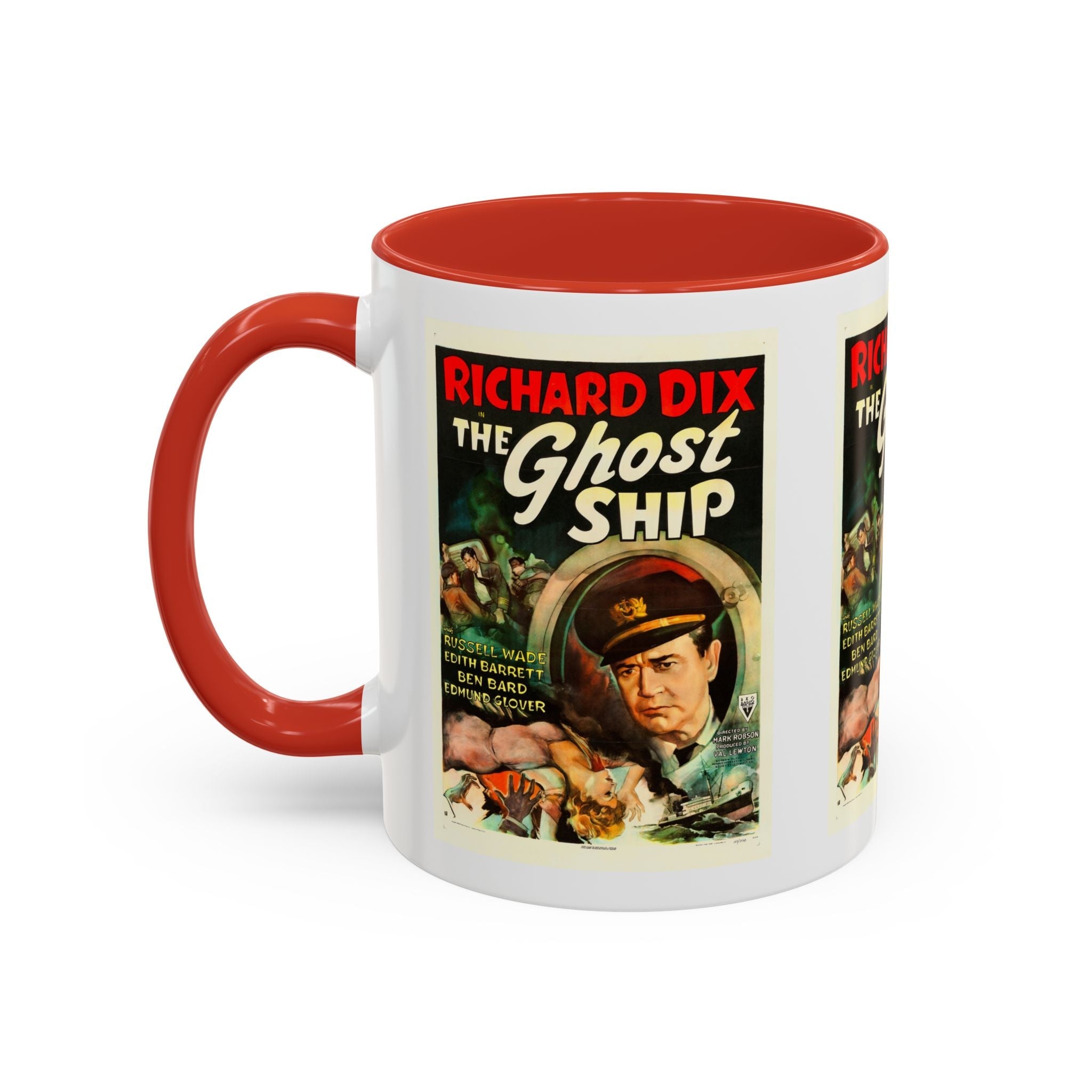 Cult Classic Movie Poster Art Accent Coffee Mug (11, 15oz) - Ghost Ship 1952 - POPvault