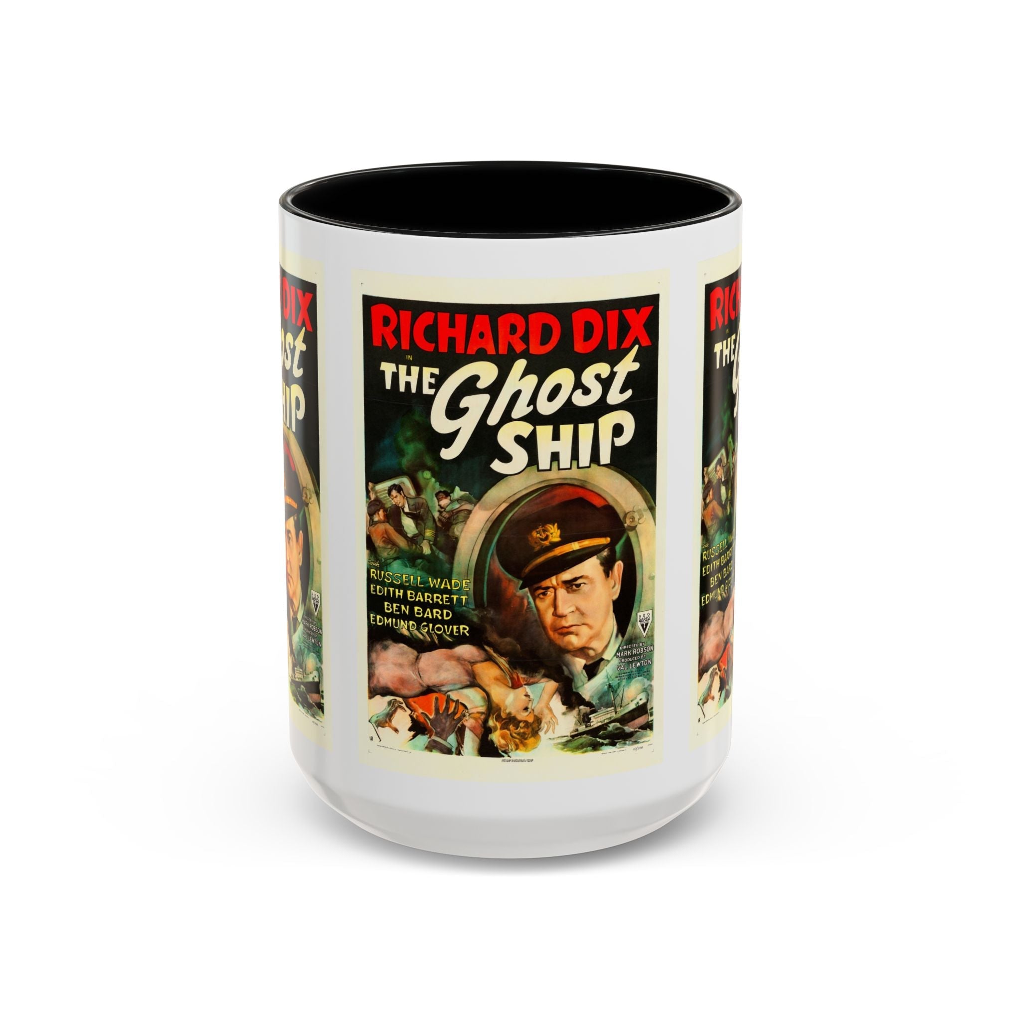 Cult Classic Movie Poster Art Accent Coffee Mug (11, 15oz) - Ghost Ship 1952 - POPvault