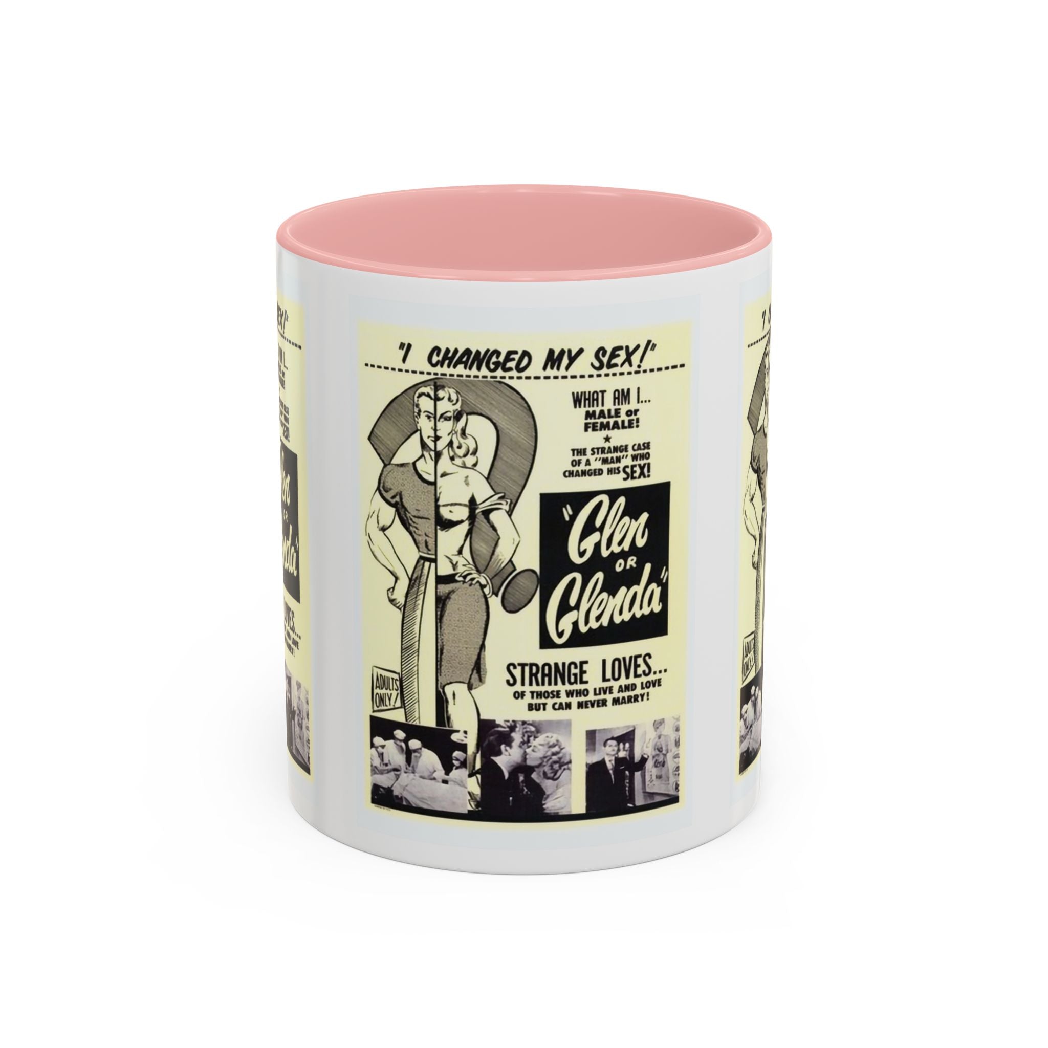 Cult Classic Movie Poster Art Accent Coffee Mug (11, 15oz) - Glen Or Glenda 1953 - POPvault