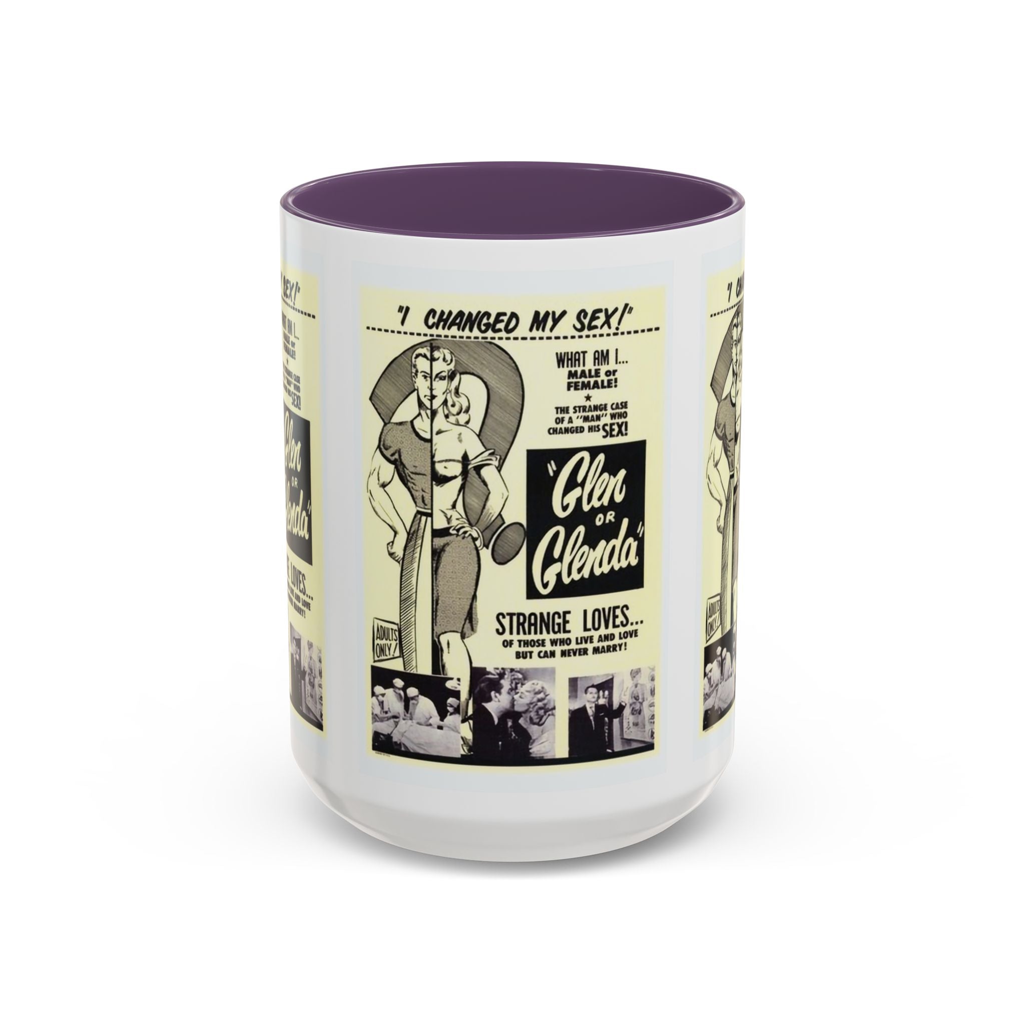 Cult Classic Movie Poster Art Accent Coffee Mug (11, 15oz) - Glen Or Glenda 1953 - POPvault