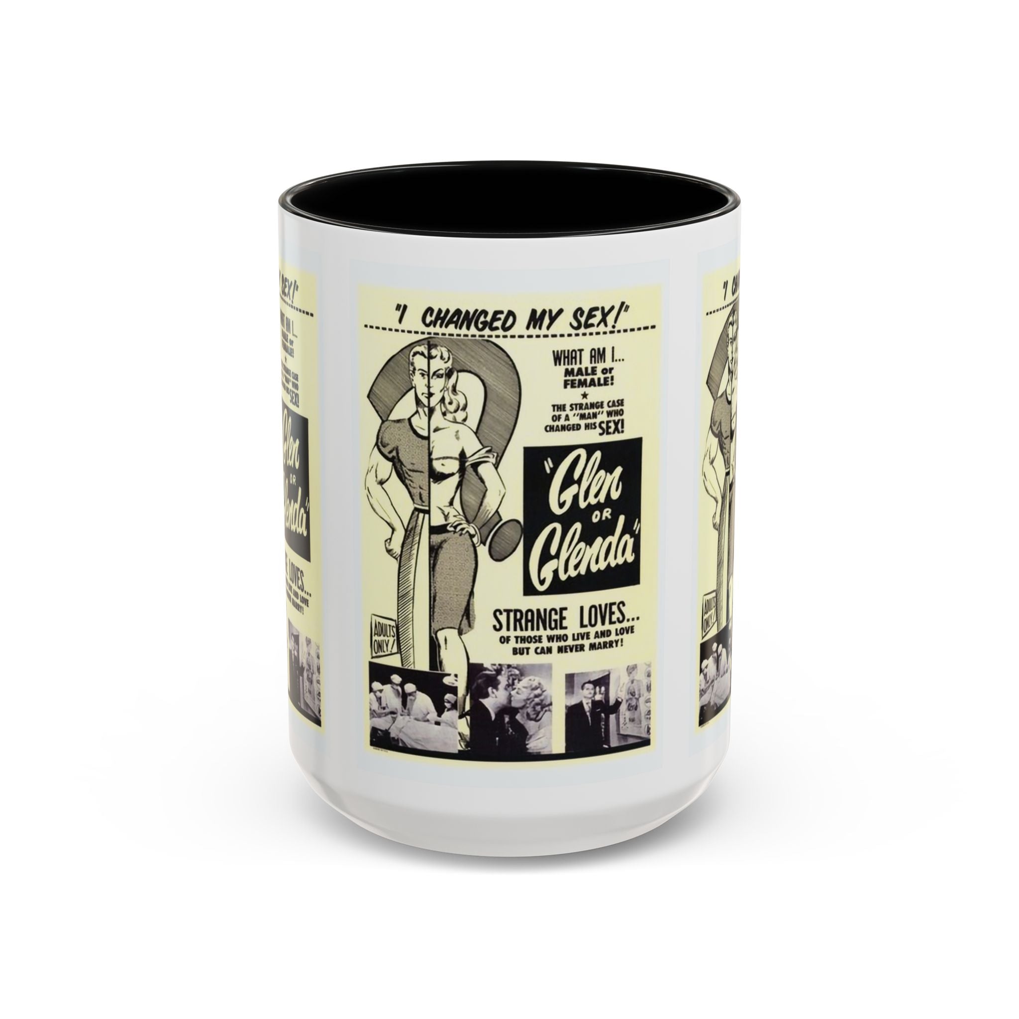 Cult Classic Movie Poster Art Accent Coffee Mug (11, 15oz) - Glen Or Glenda 1953 - POPvault
