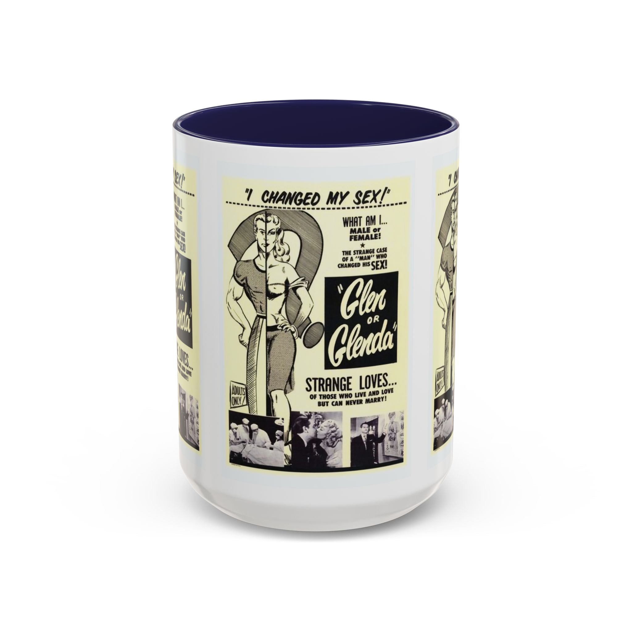 Cult Classic Movie Poster Art Accent Coffee Mug (11, 15oz) - Glen Or Glenda 1953 - POPvault