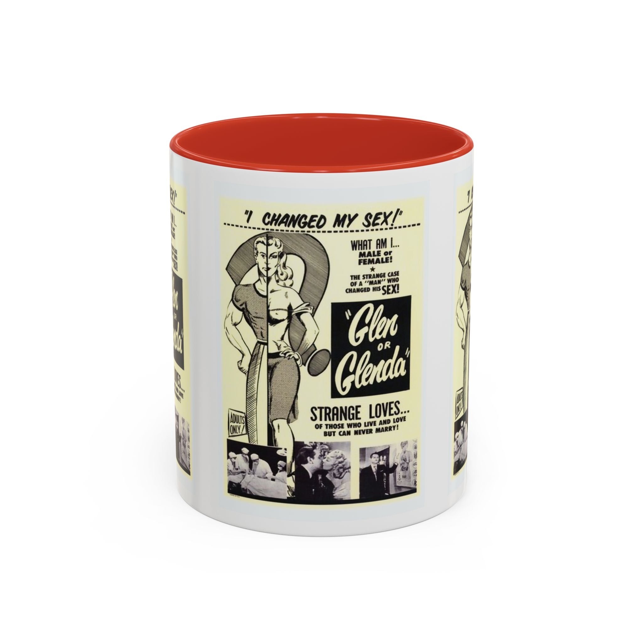 Cult Classic Movie Poster Art Accent Coffee Mug (11, 15oz) - Glen Or Glenda 1953 - POPvault