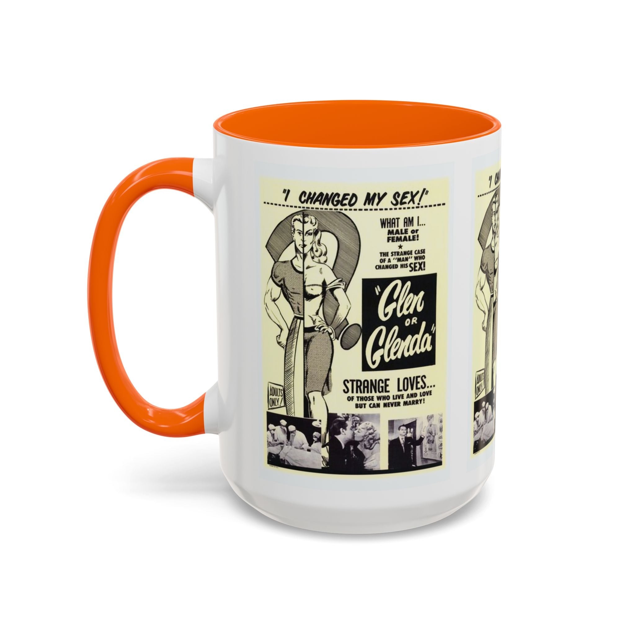 Cult Classic Movie Poster Art Accent Coffee Mug (11, 15oz) - Glen Or Glenda 1953 - POPvault