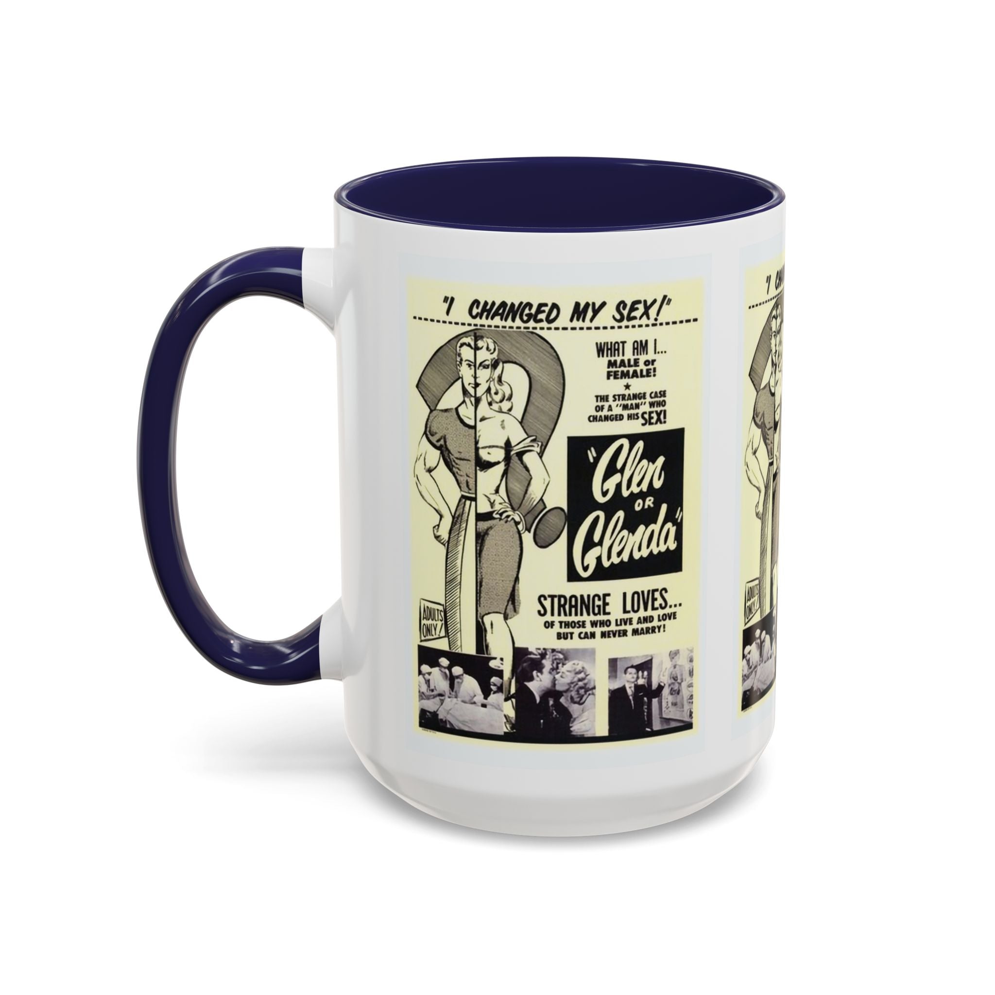 Cult Classic Movie Poster Art Accent Coffee Mug (11, 15oz) - Glen Or Glenda 1953 - POPvault