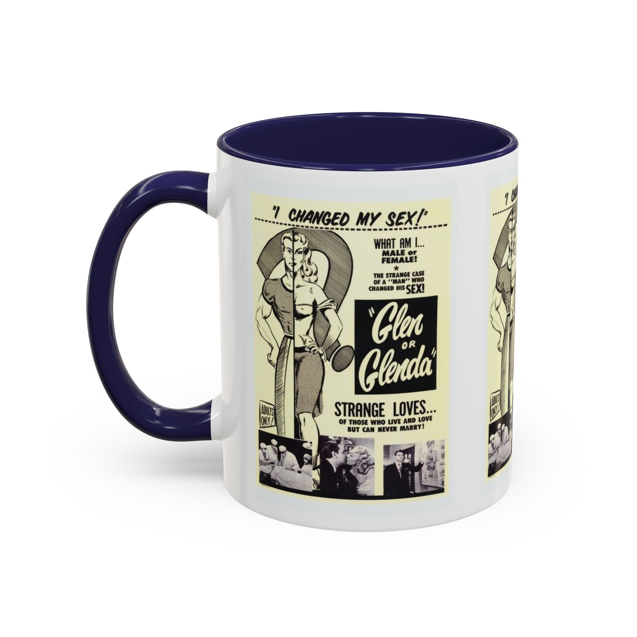 Cult Classic Movie Poster Art Accent Coffee Mug (11, 15oz) - Glen Or Glenda 1953 - POPvault