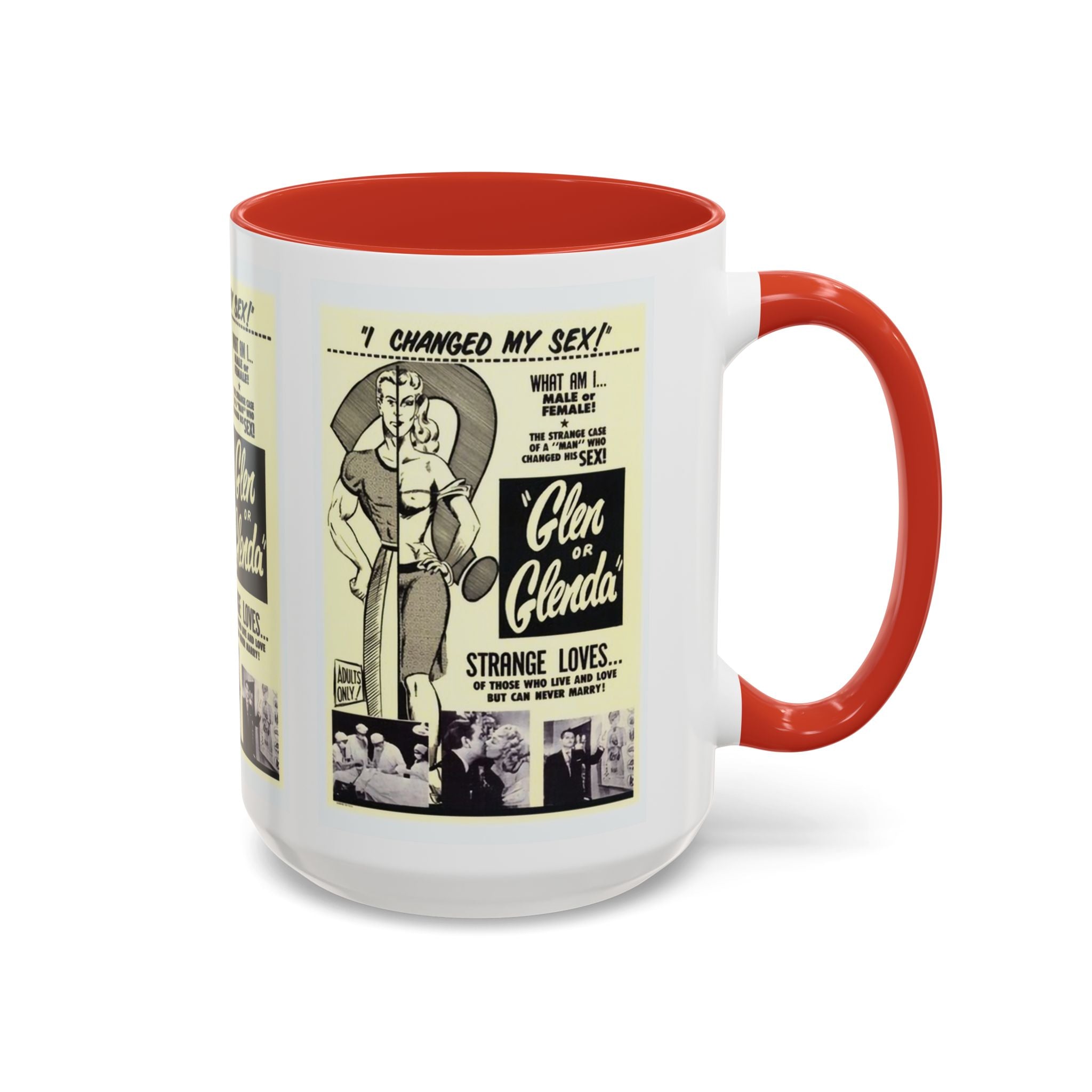 Cult Classic Movie Poster Art Accent Coffee Mug (11, 15oz) - Glen Or Glenda 1953 - POPvault