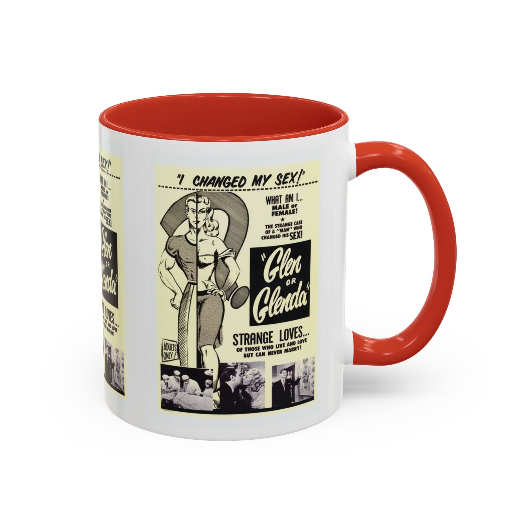Cult Classic Movie Poster Art Accent Coffee Mug (11, 15oz) - Glen Or Glenda 1953 - POPvault