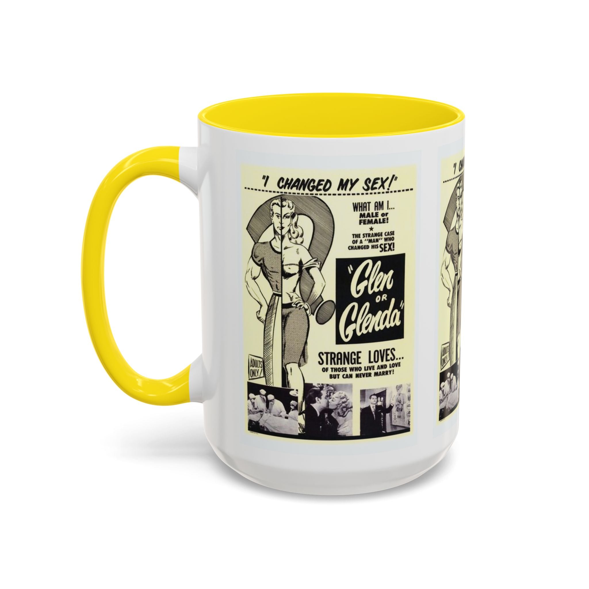 Cult Classic Movie Poster Art Accent Coffee Mug (11, 15oz) - Glen Or Glenda 1953 - POPvault