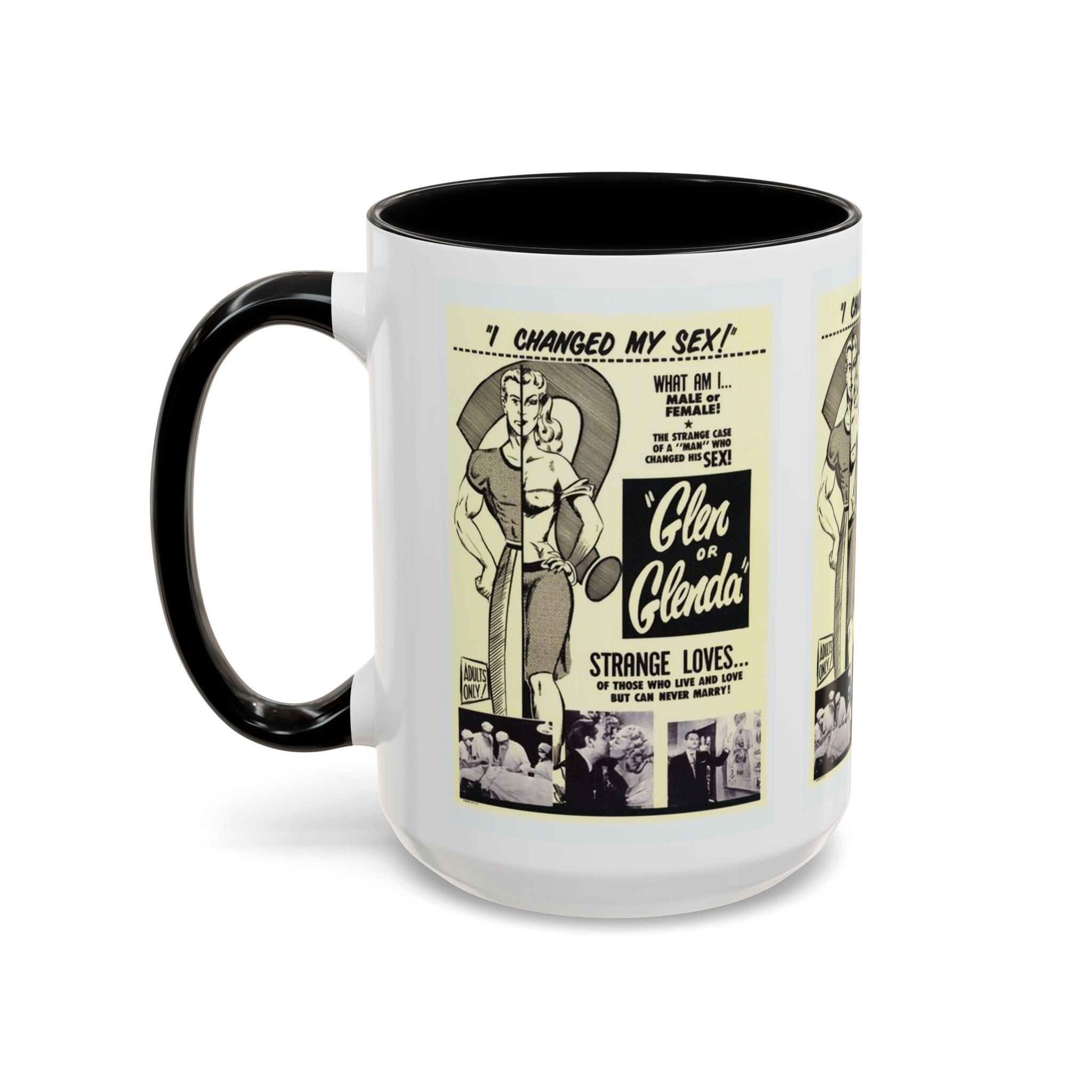 Cult Classic Movie Poster Art Accent Coffee Mug (11, 15oz) - Glen Or Glenda 1953 - POPvault