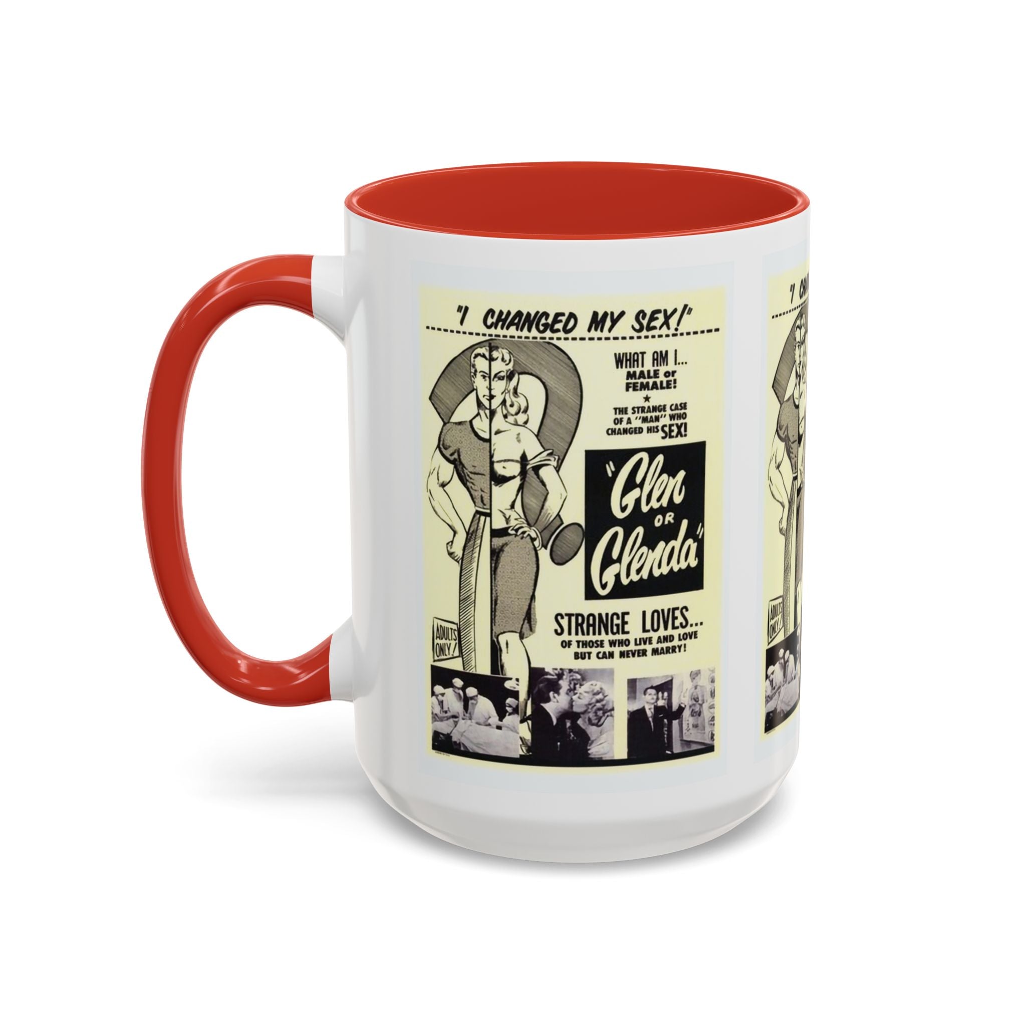 Cult Classic Movie Poster Art Accent Coffee Mug (11, 15oz) - Glen Or Glenda 1953 - POPvault