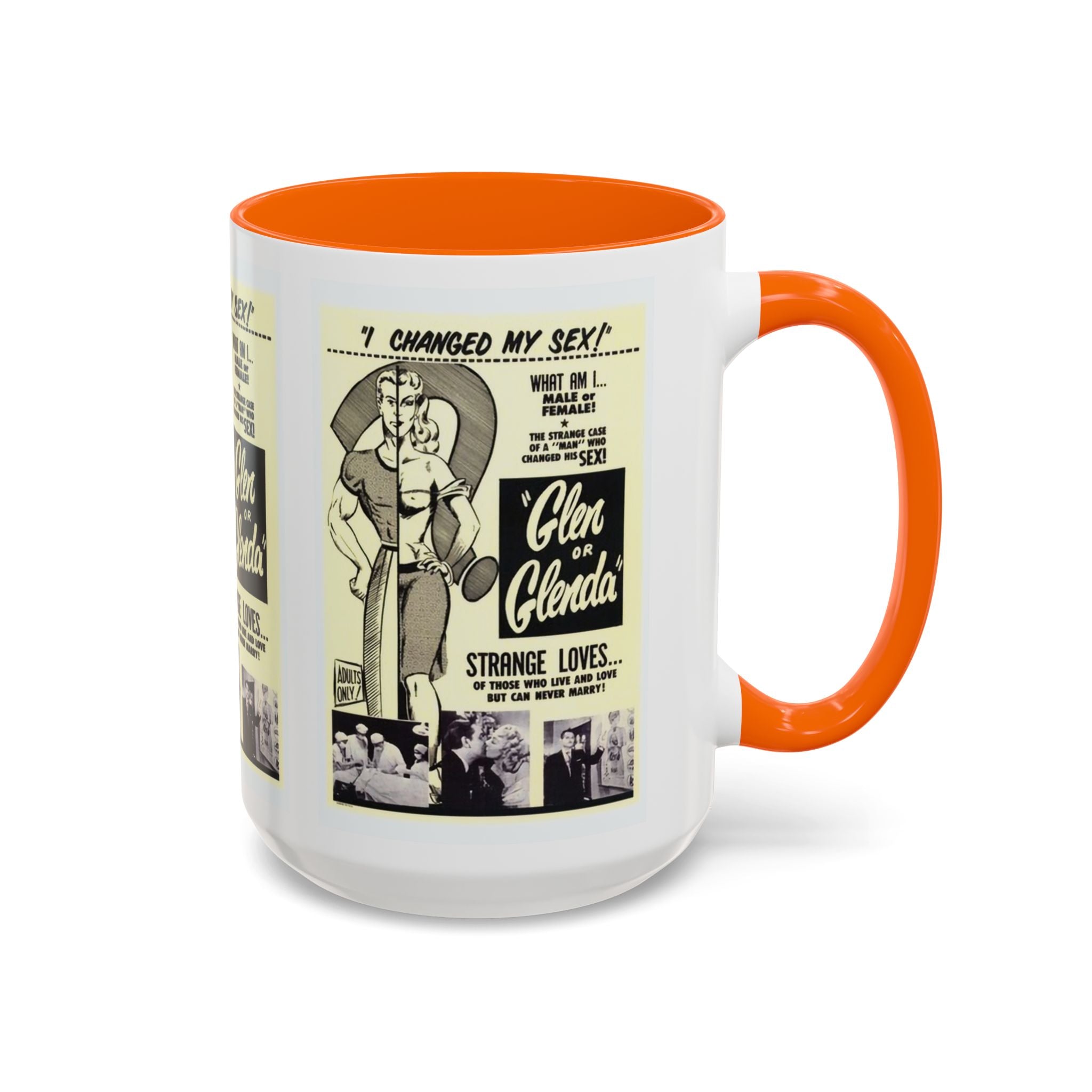 Cult Classic Movie Poster Art Accent Coffee Mug (11, 15oz) - Glen Or Glenda 1953 - POPvault