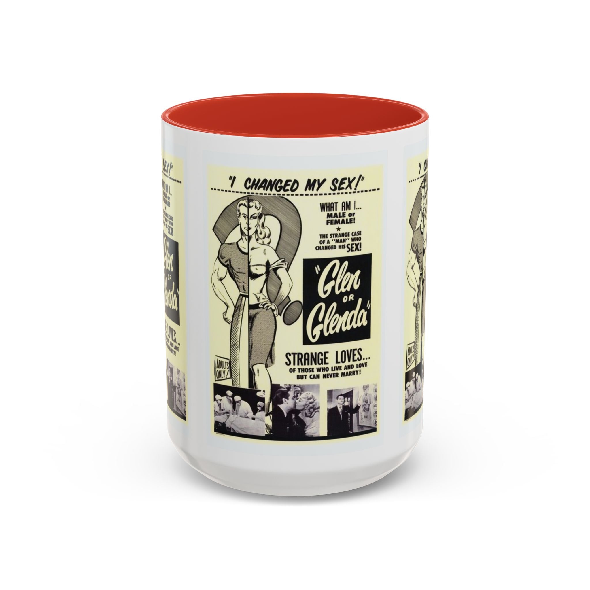 Cult Classic Movie Poster Art Accent Coffee Mug (11, 15oz) - Glen Or Glenda 1953 - POPvault