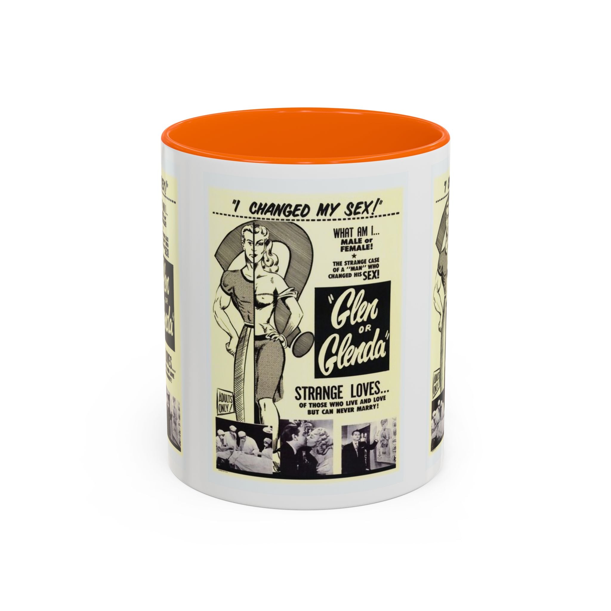 Cult Classic Movie Poster Art Accent Coffee Mug (11, 15oz) - Glen Or Glenda 1953 - POPvault