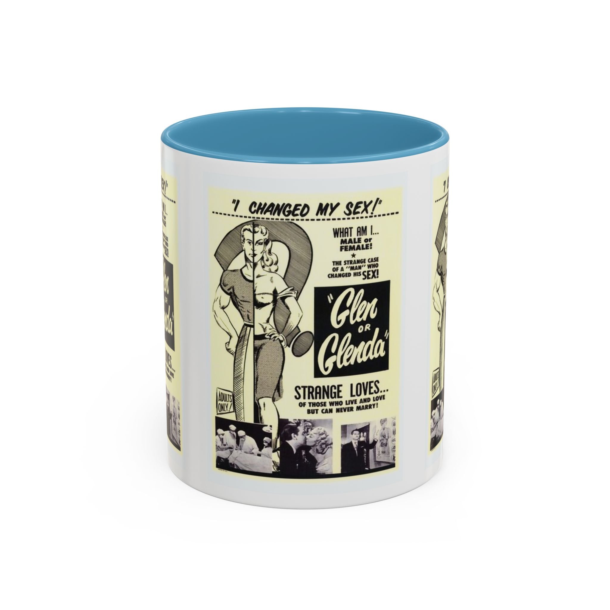 Cult Classic Movie Poster Art Accent Coffee Mug (11, 15oz) - Glen Or Glenda 1953 - POPvault