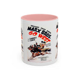 Cult Classic Movie Poster Art Accent Coffee Mug (11, 15oz) - Go West | Marx Brothers 1940 - POPvault