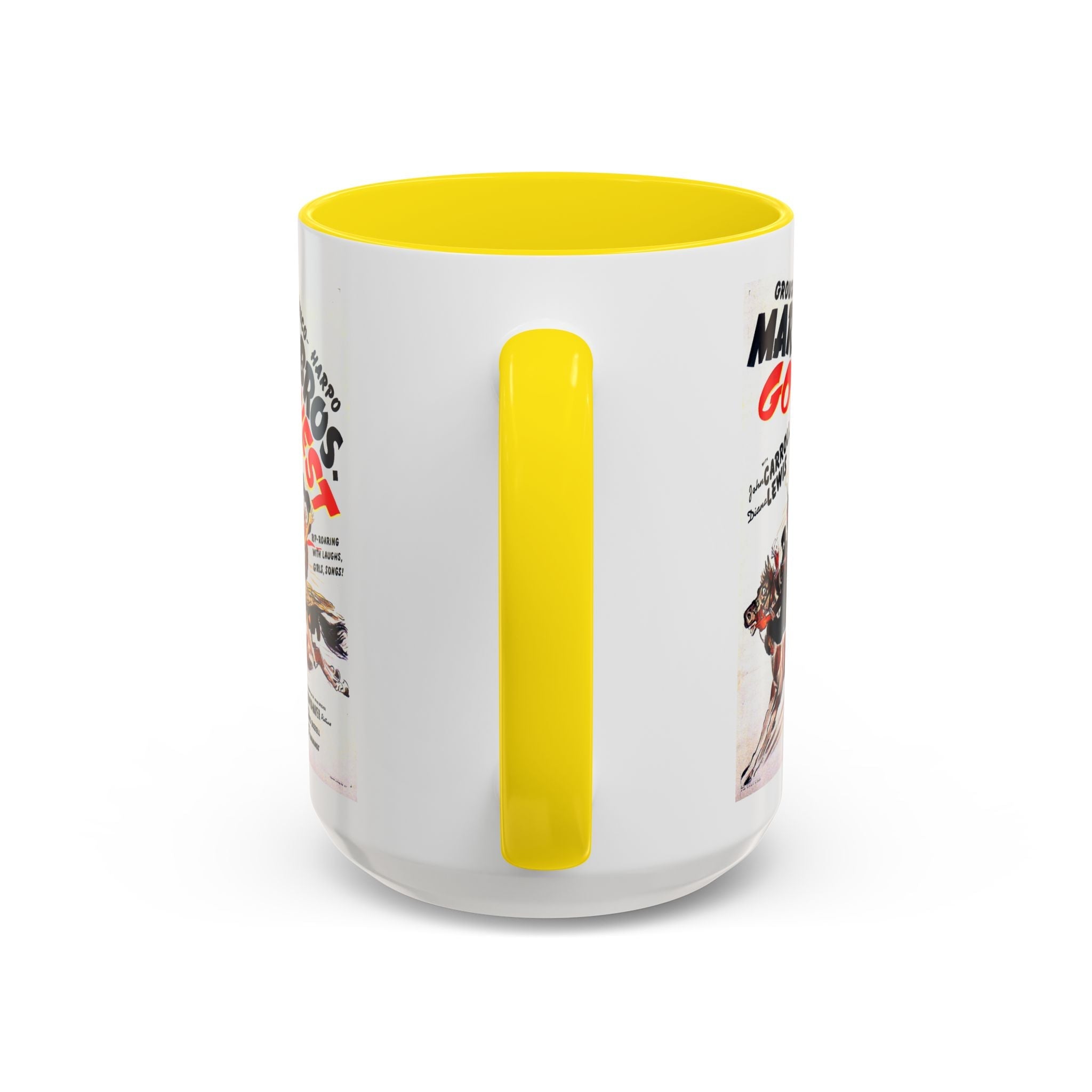 Cult Classic Movie Poster Art Accent Coffee Mug (11, 15oz) - Go West | Marx Brothers 1940 - POPvault