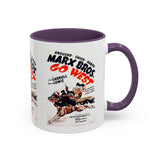 Cult Classic Movie Poster Art Accent Coffee Mug (11, 15oz) - Go West | Marx Brothers 1940 - POPvault