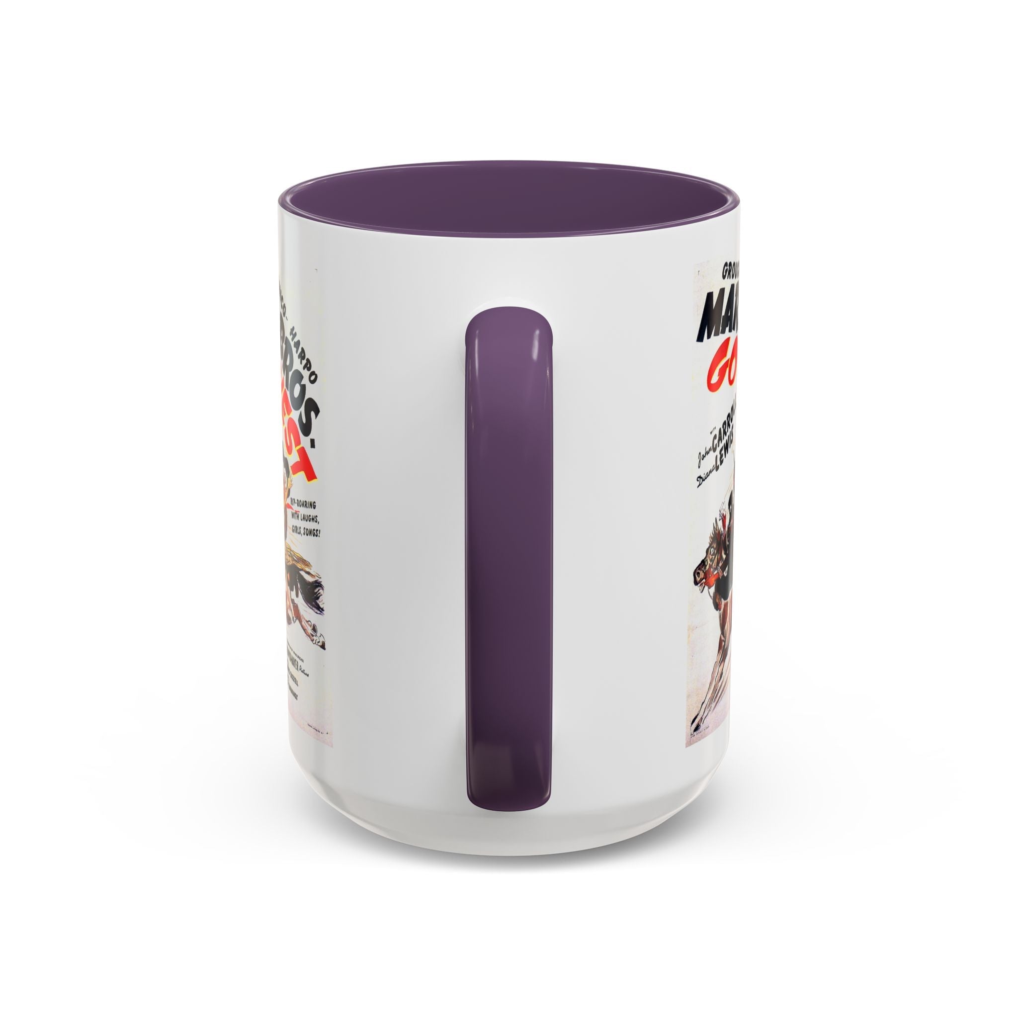 Cult Classic Movie Poster Art Accent Coffee Mug (11, 15oz) - Go West | Marx Brothers 1940 - POPvault