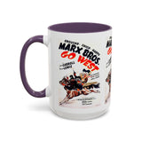 Cult Classic Movie Poster Art Accent Coffee Mug (11, 15oz) - Go West | Marx Brothers 1940 - POPvault